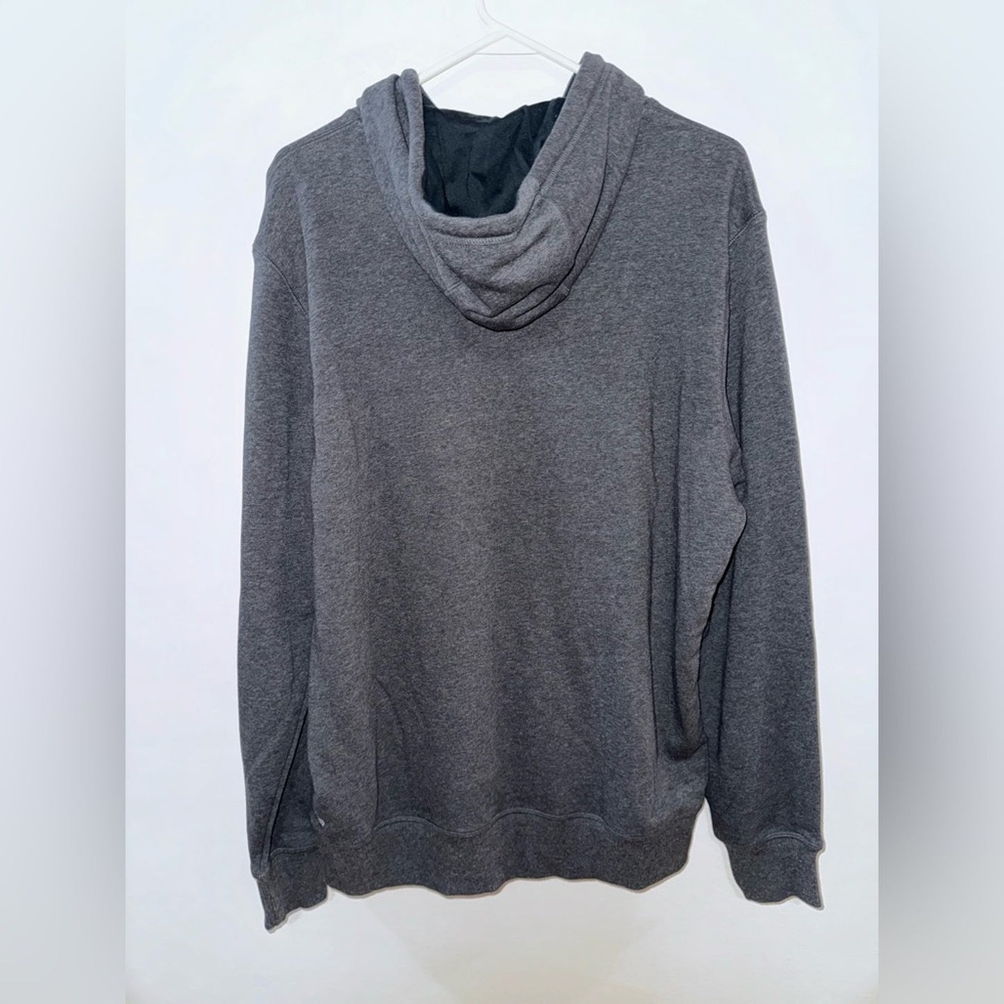 NWT LG Puma Dark Grey Heather and Black Logo Drycell Hoodie