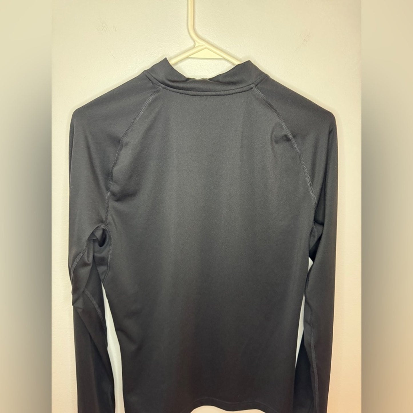 Pre-Owned MD Adidas Black Quarter Zip Athletic Long Sleeve Shirt