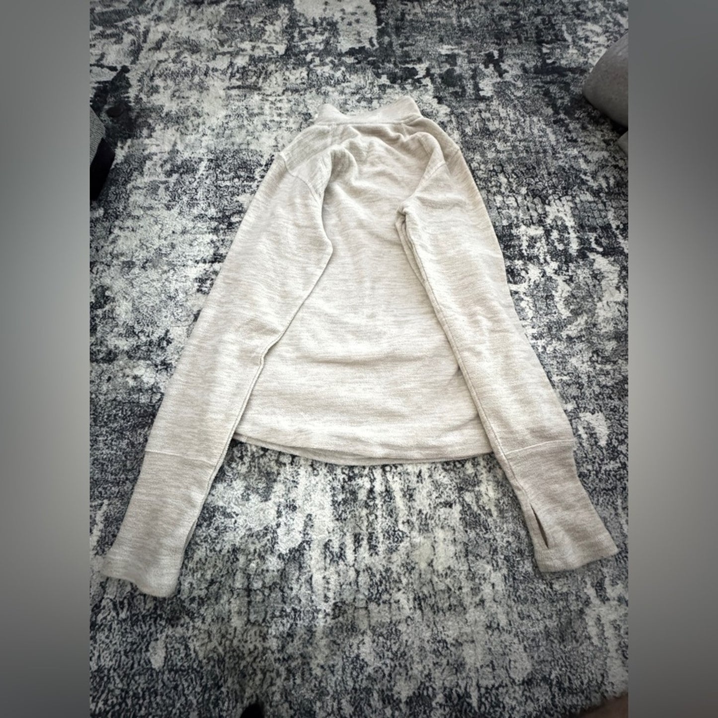 Pre-Owned MD St. John’s Bay Cream Quarter Zip Fleece Jacket