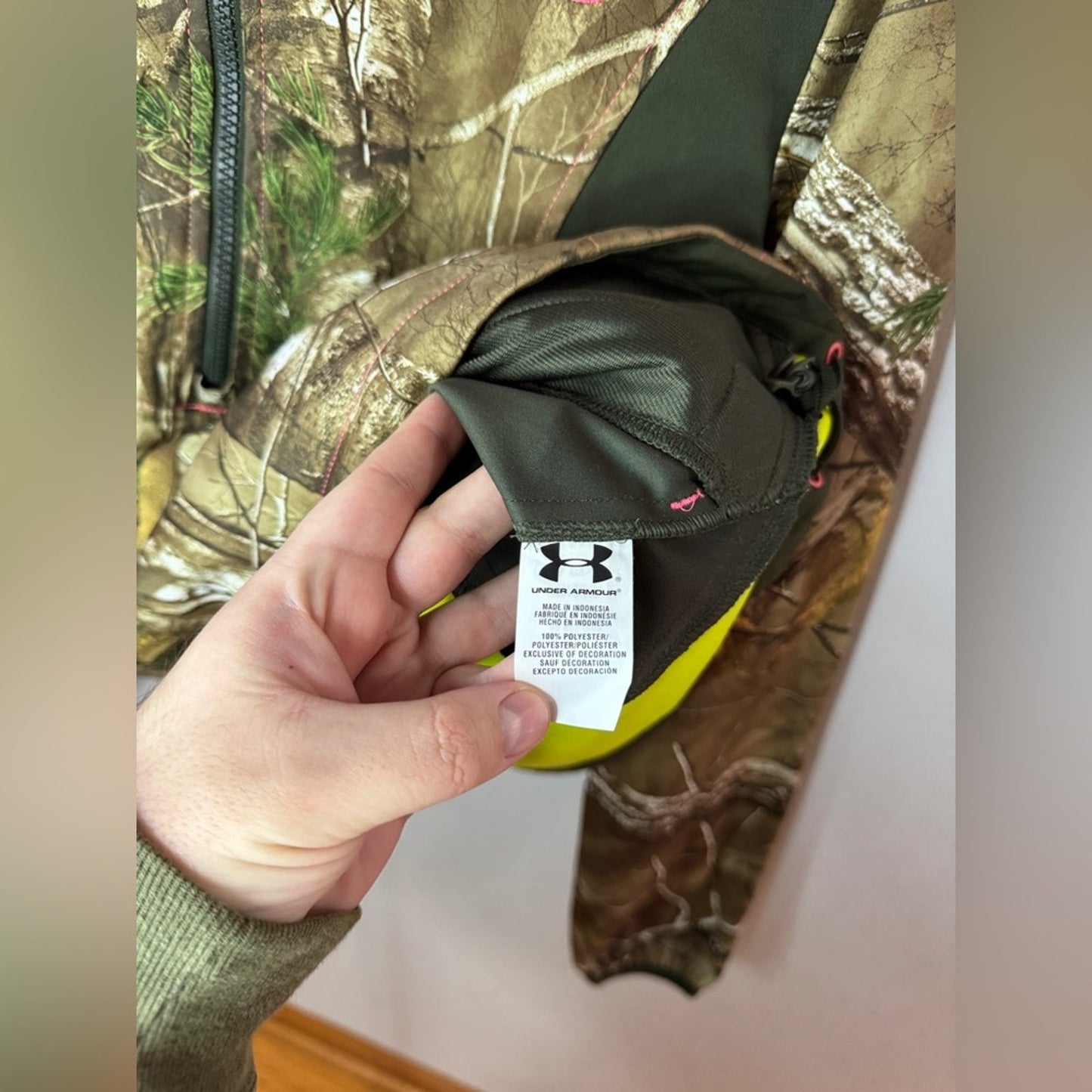 Pre-Owned MD Under Armour Real Tree Camo Half Zip Jacket