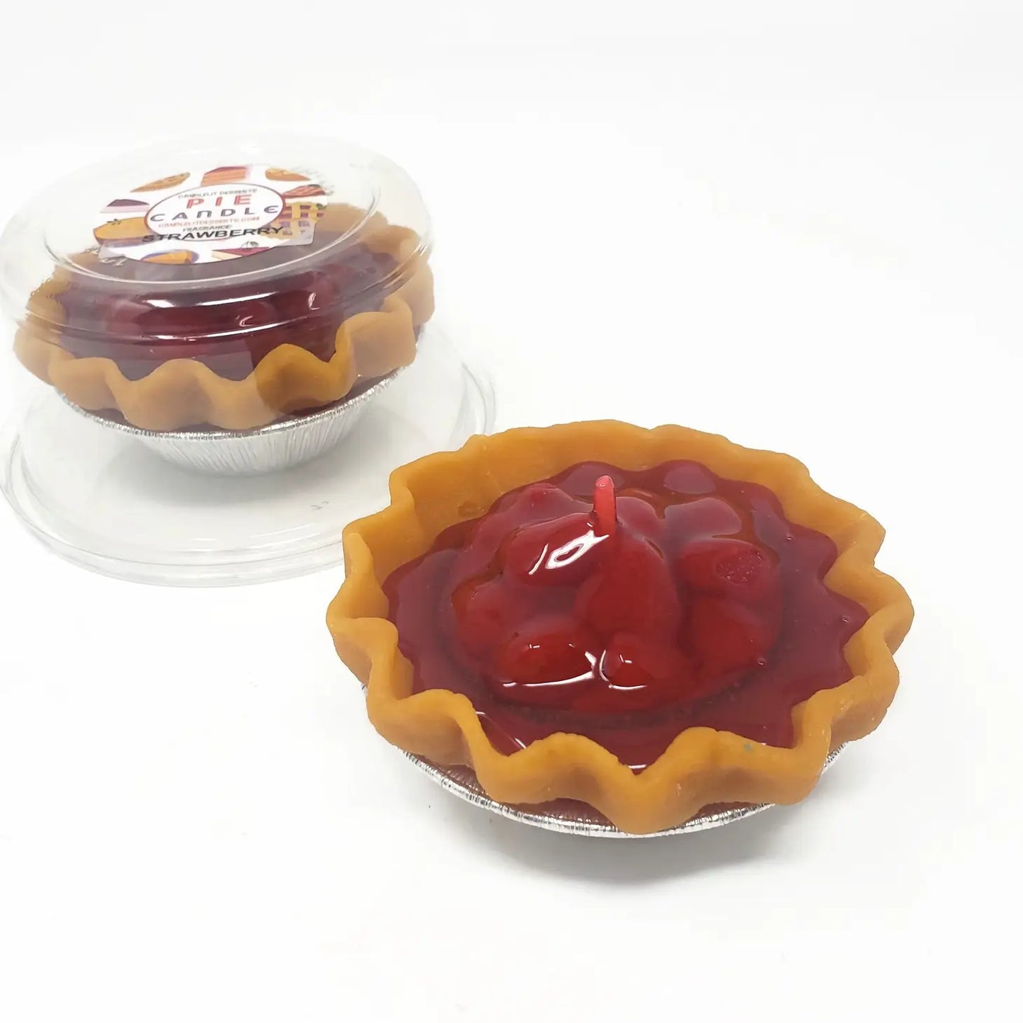 PreOrder 3” Strawberry Pie Candle