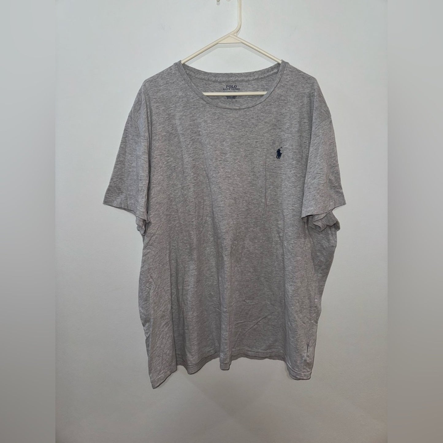 Pre-Owned XXL Polo Ralph Lauren Light Heather Grey Logo T-Shirt