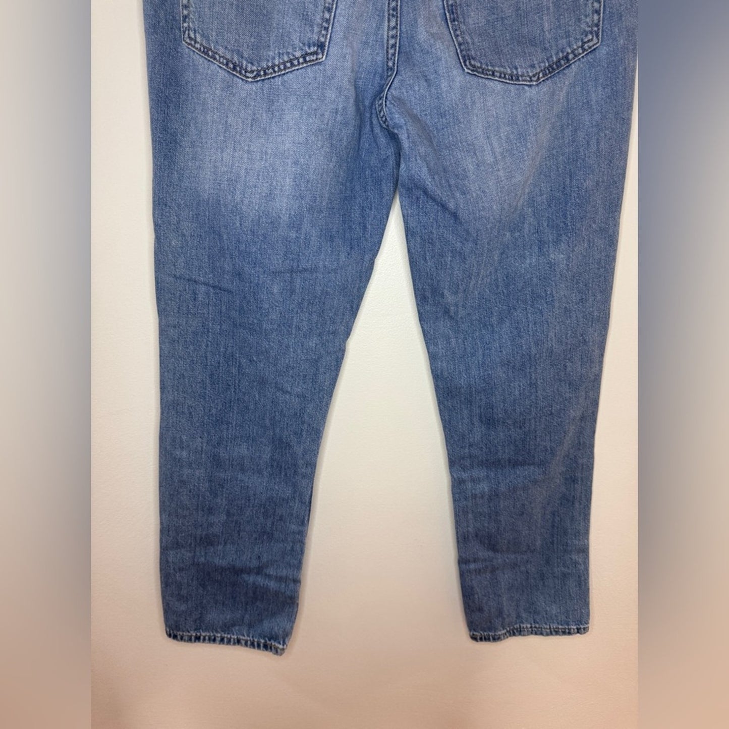 Size 6 Regular Aeropostale Light Blue Distressed Patched Boyfriend Jeans