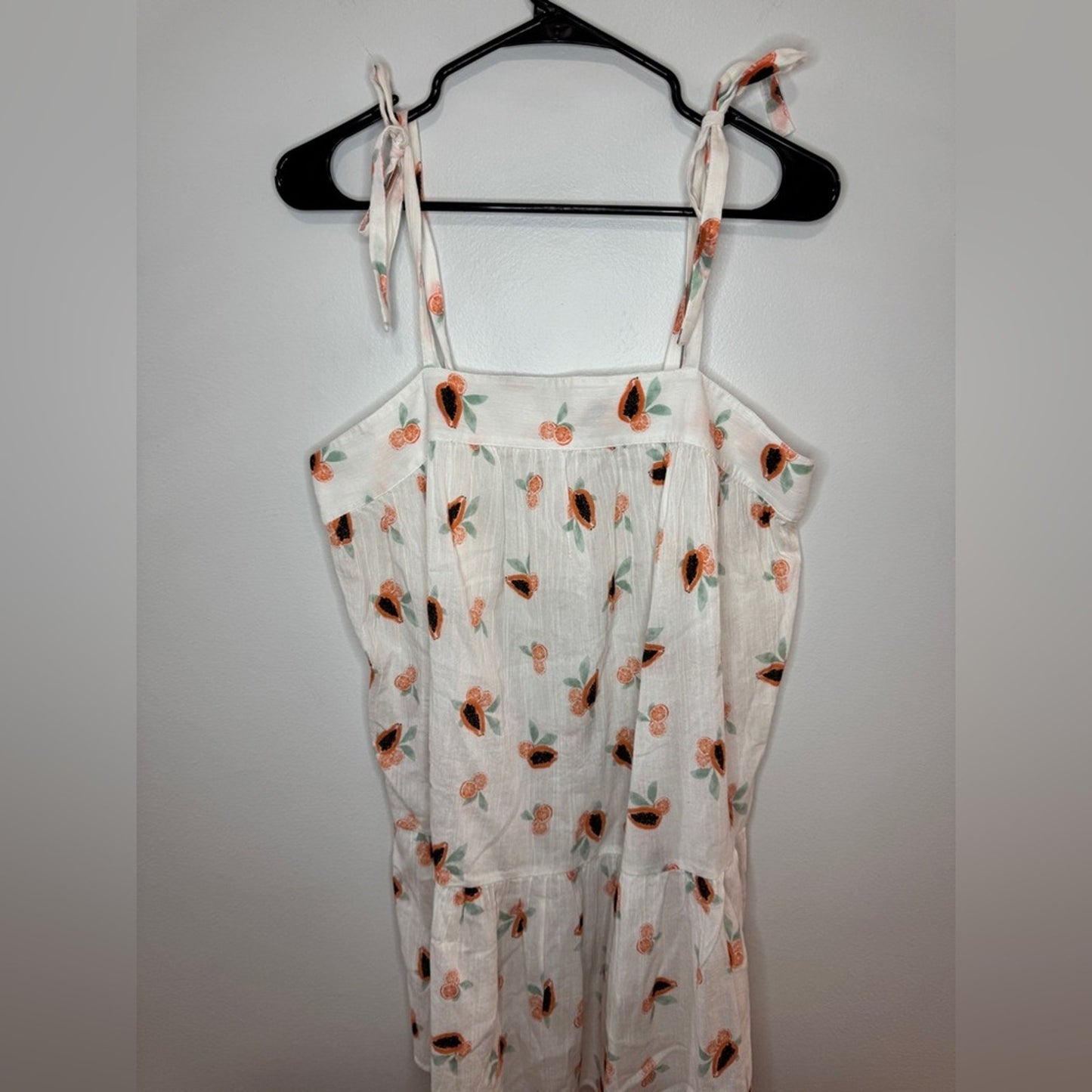 NWT MD LOFT Beach White Tie Top Dress
