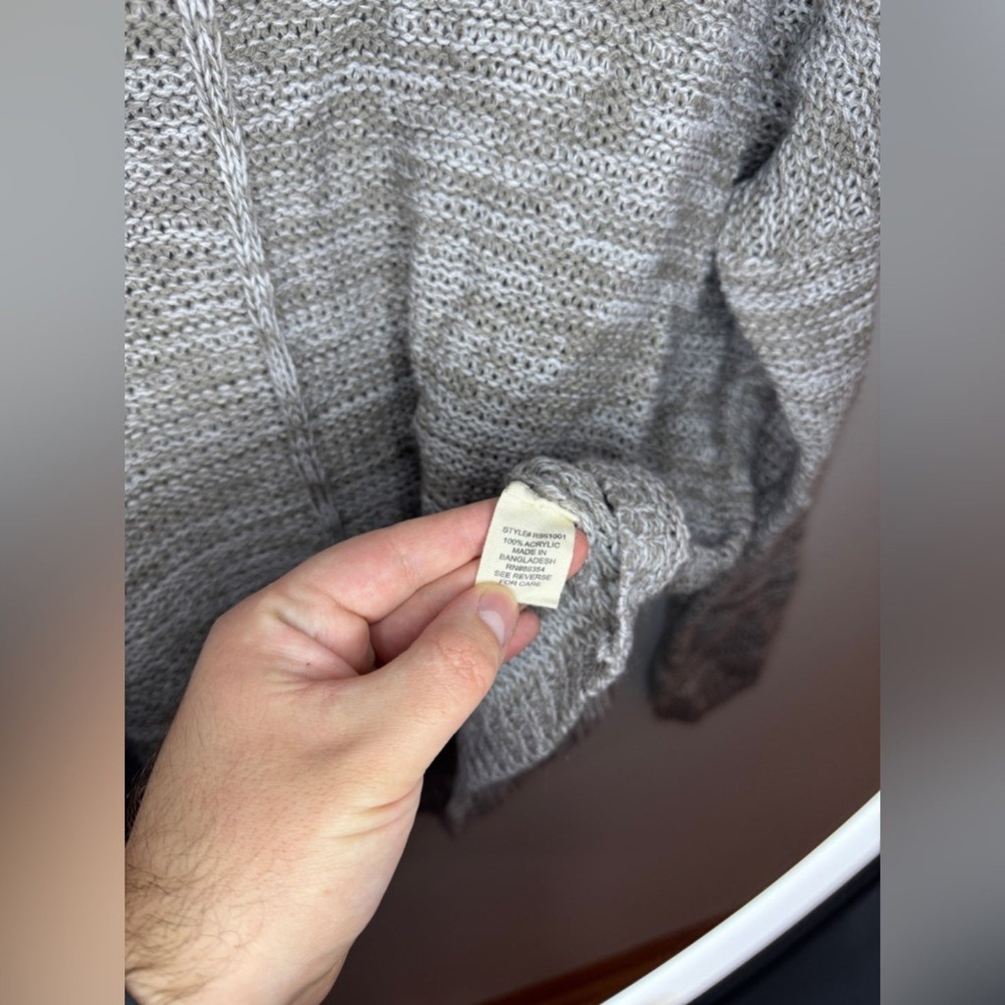 Pre-Owned MD No Comment Knitted Split Sweater