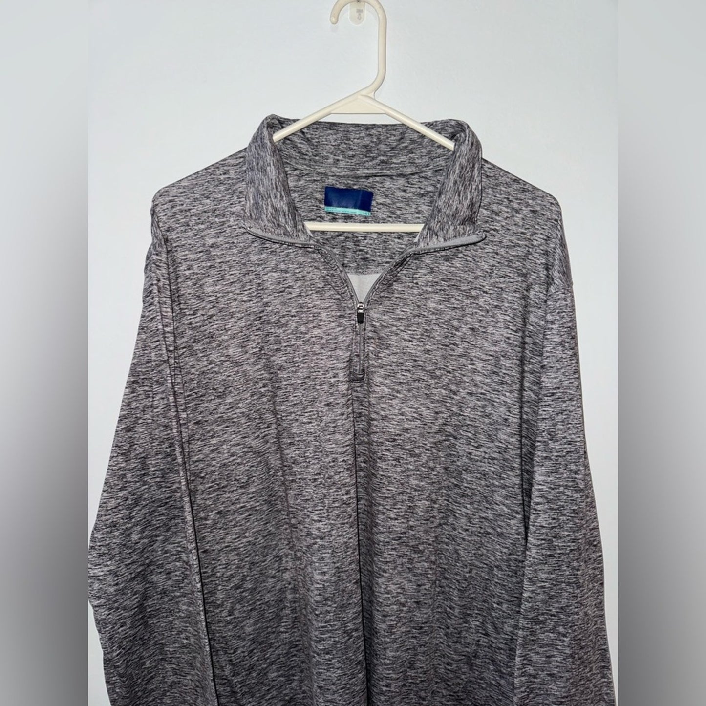 Pre-Owned LG Jack Nicklaus Heather Grey Athletic Quarter Zip Jacket
