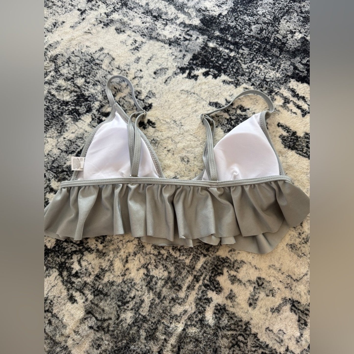 Pre-Owned SM Unbranded Grey Ruffle Bikini Bottom