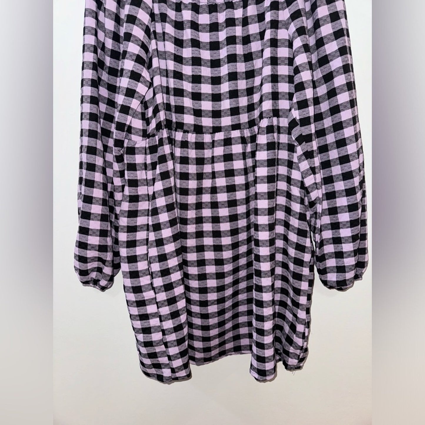 NWT LG Wild Fable Black/Pink Checker Print Dress