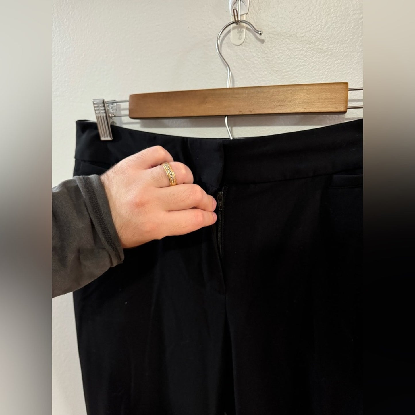 Pre-Owned Size 8 Regular Liz Claiborne Black Audra Classic Dress Pants