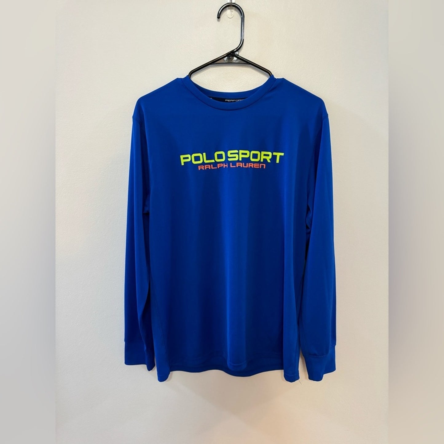 Pre-Owned LG Ralph Lauren Polo Sport Blue Long Sleeve Athletic Shirt