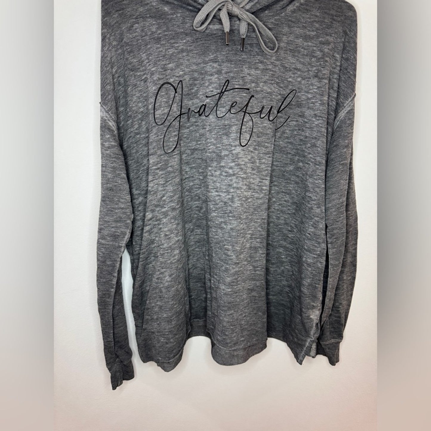 Pre-Owned LG C&C California Dark Heather Grey Grateful Lightweight Hoodie