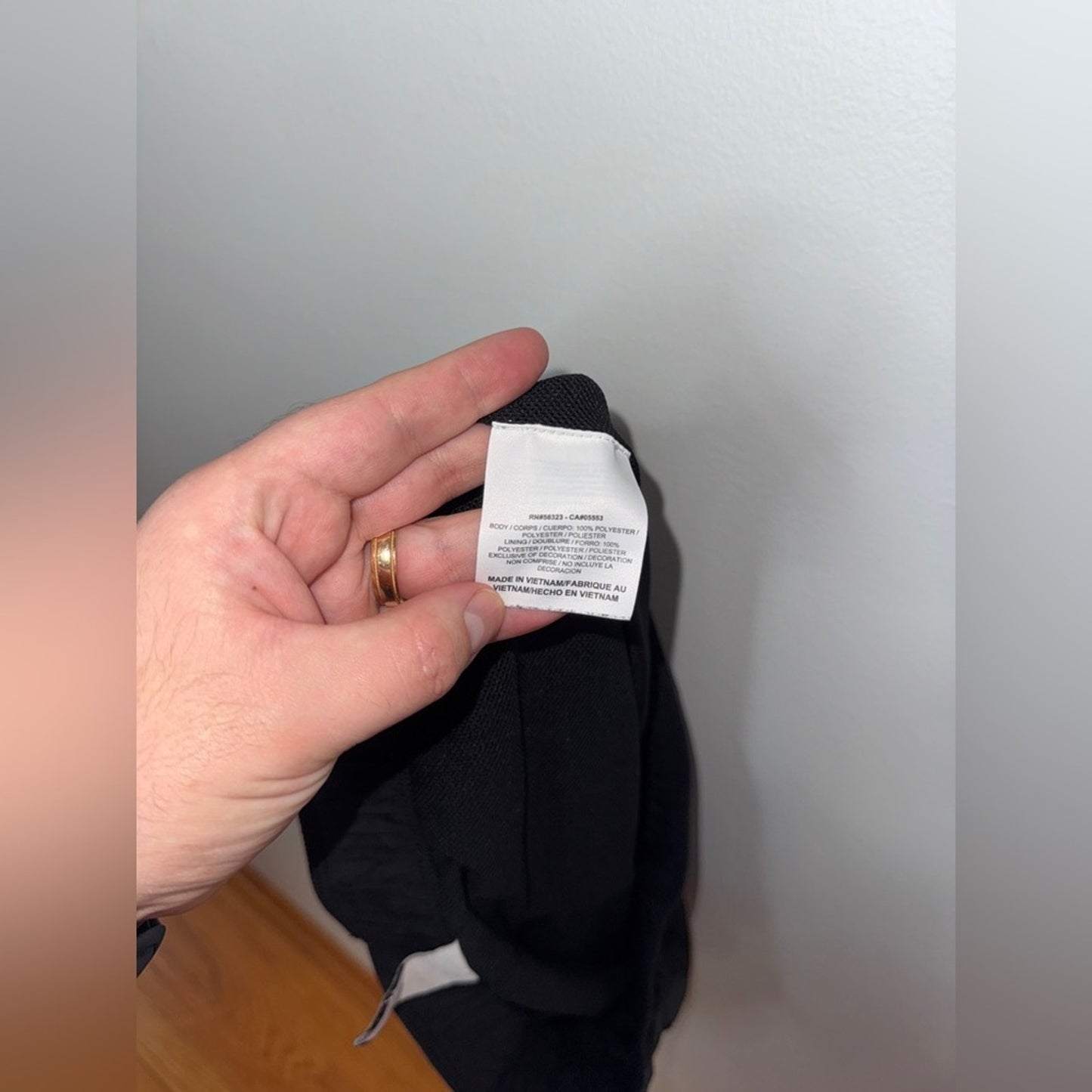 Pre-Owned MD Nike Black and Dark Grey Athletic Shorts