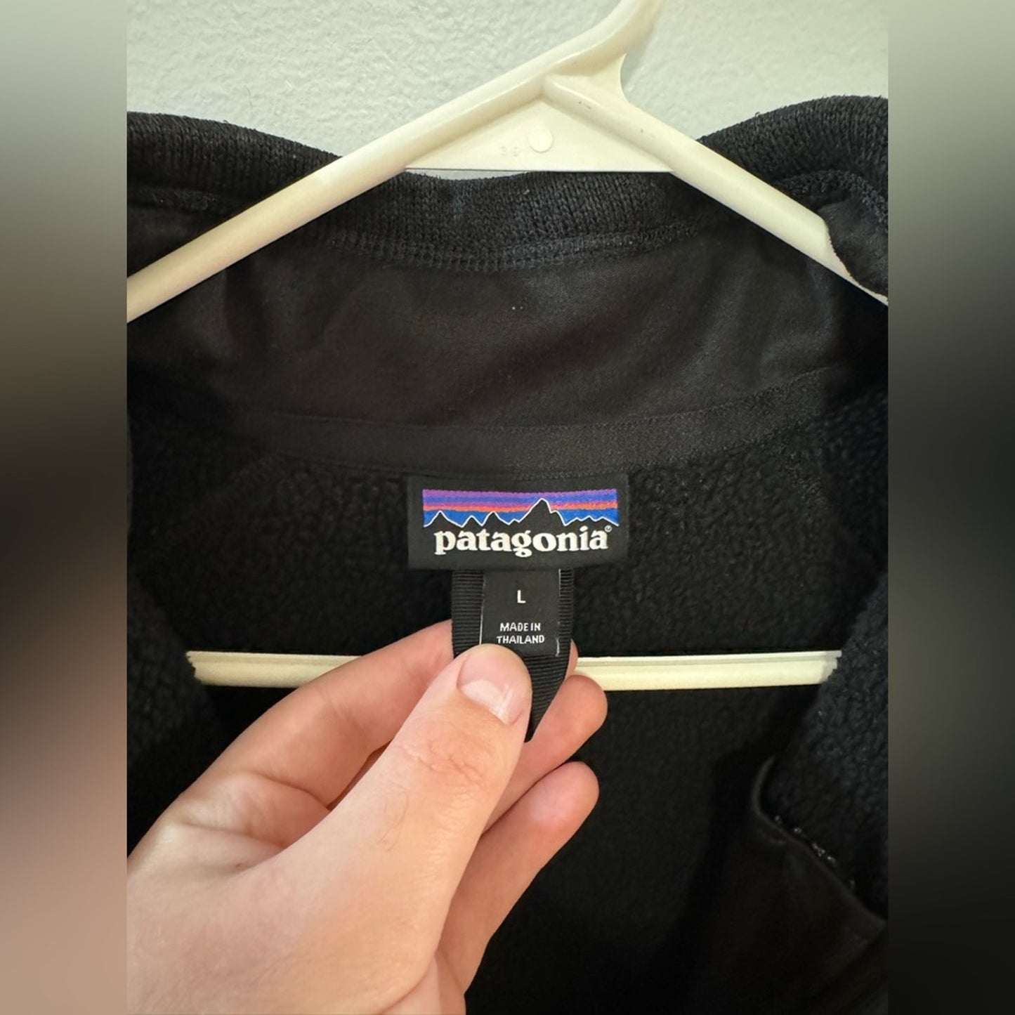 Pre-Owned LG Patagonia Black R1 Fleece Quarter Zip Jacket