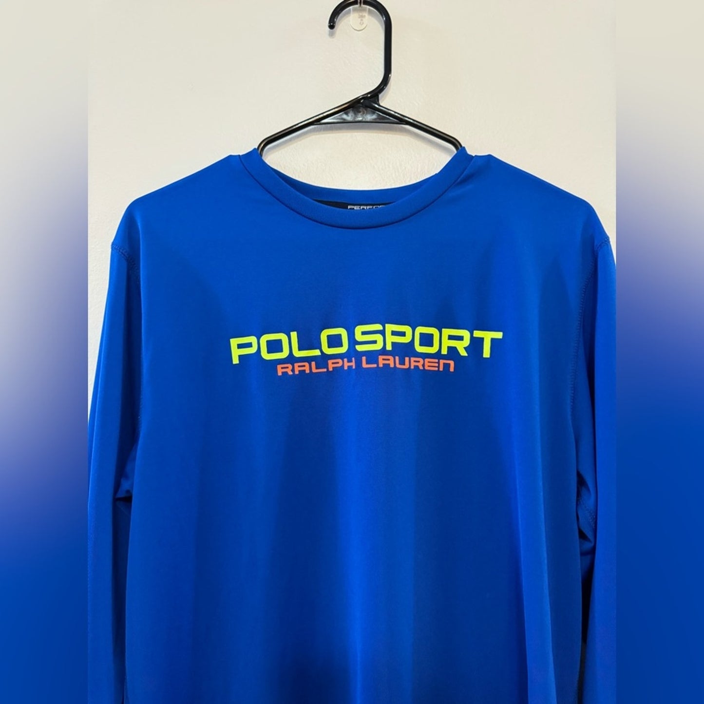 Pre-Owned LG Ralph Lauren Polo Sport Blue Long Sleeve Athletic Shirt