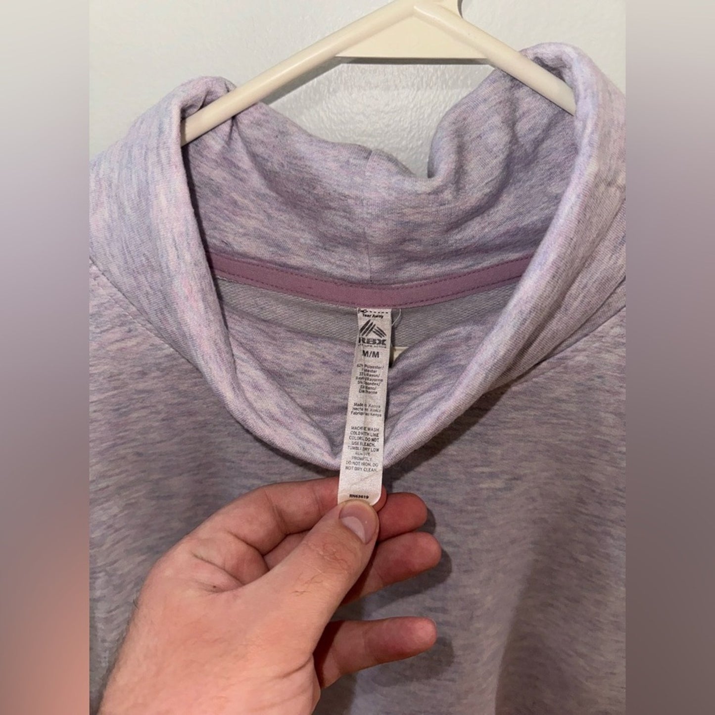 Pre-Owned MD RBX Light Heather Grey Turtleneck Sweatshirt