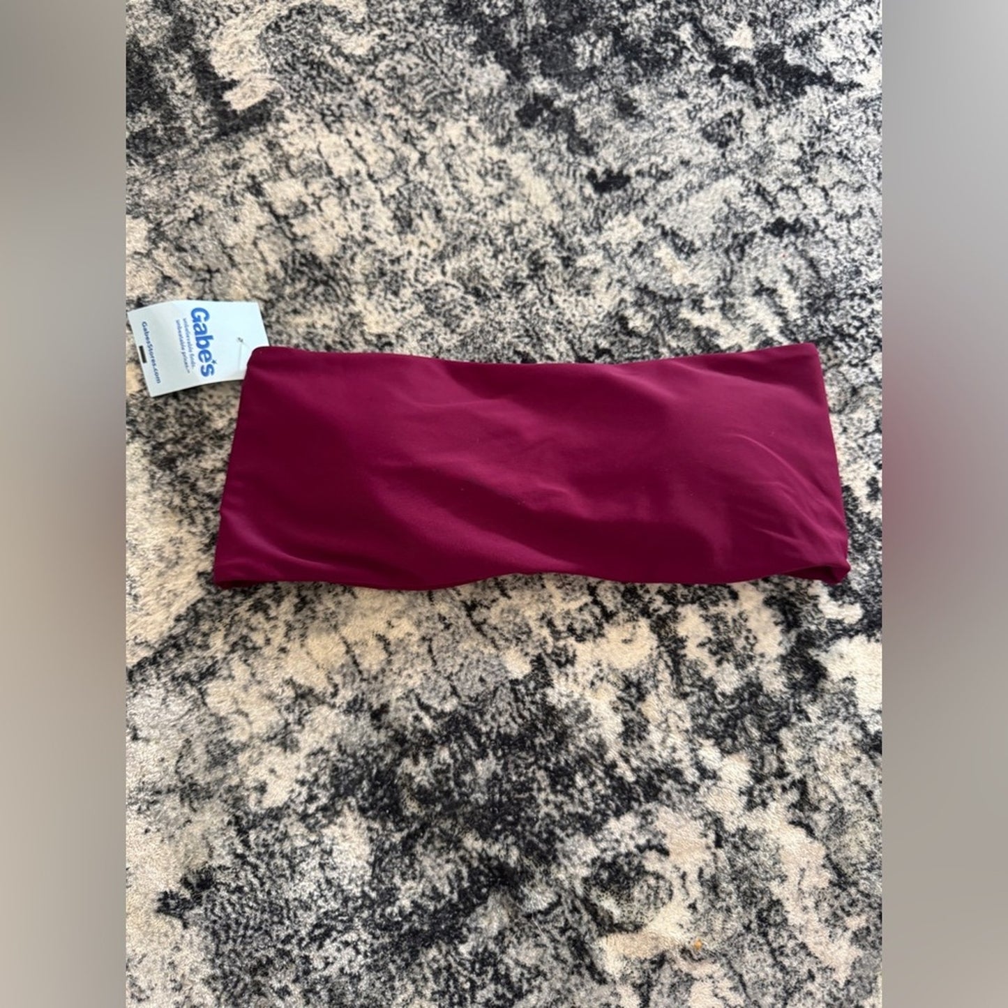BNWT SM Unbranded Dark Pink Tube Bikini Top