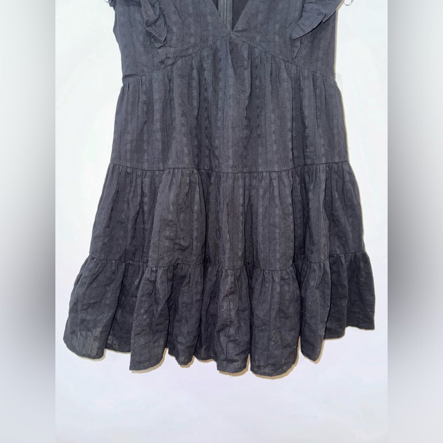 NWT MD Lizzie’s Boutique Black Ruffle Dress