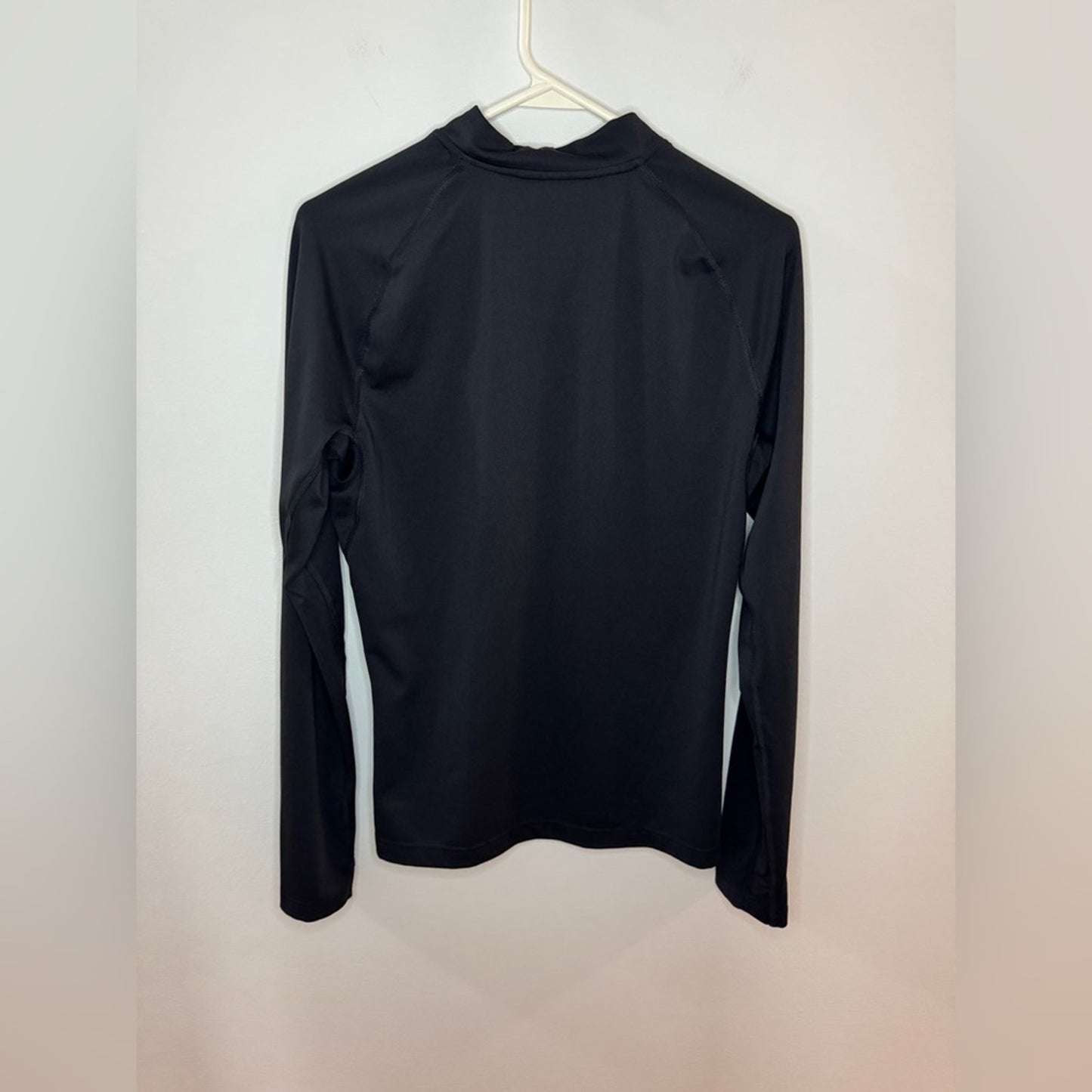 Pre-Owned MD Adidas Black Quarter Zip Athletic Long Sleeve Shirt