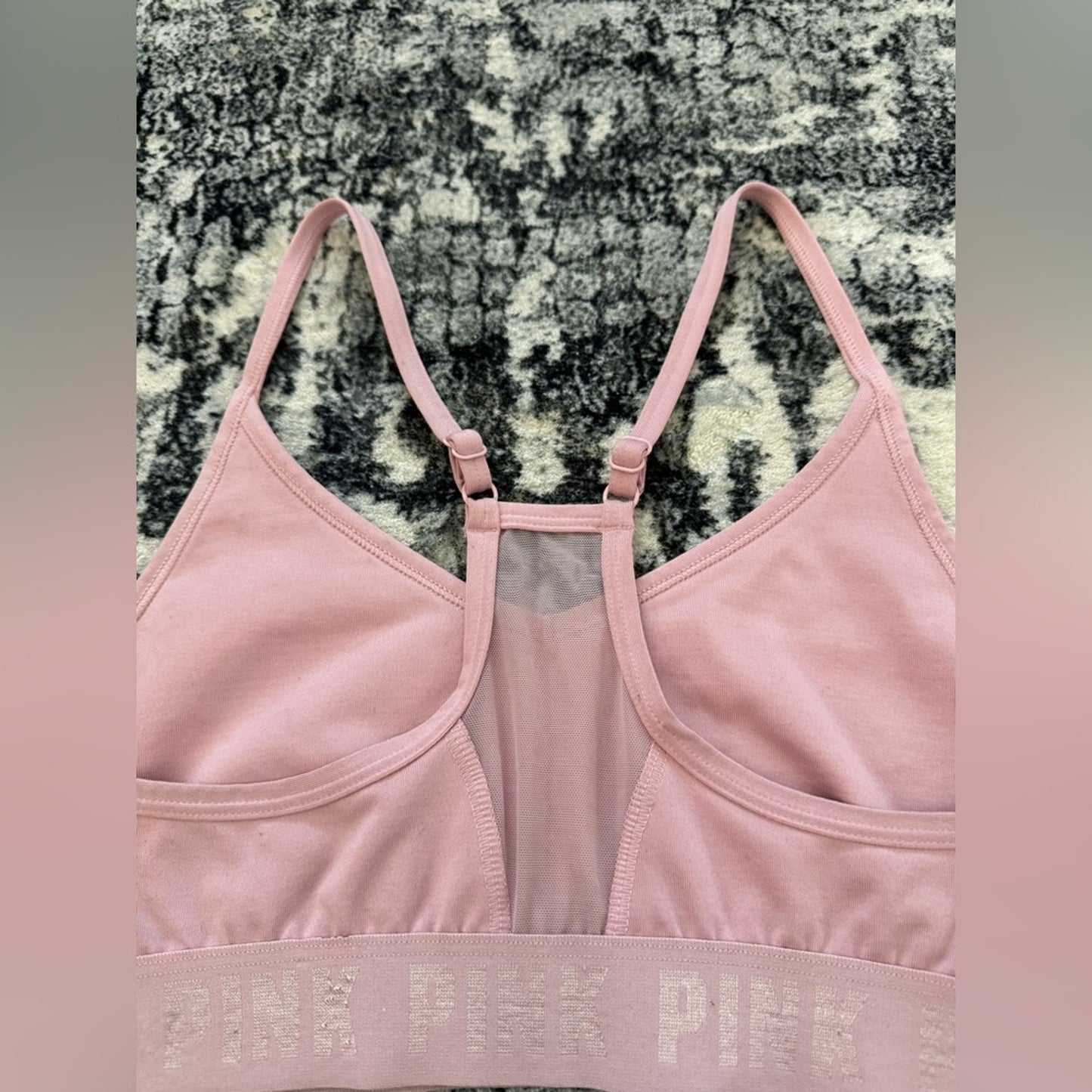 Pre-Owned SM PINK Victoria’s Secret Pink Logo Sports Bra