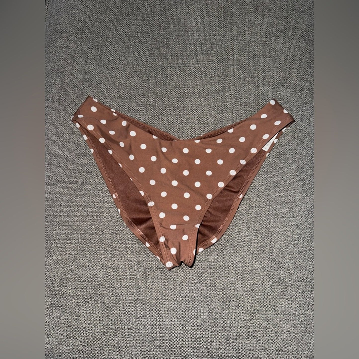 Pre-Owned LG Time and Tru Brown Polka Dot Bikini Bottom