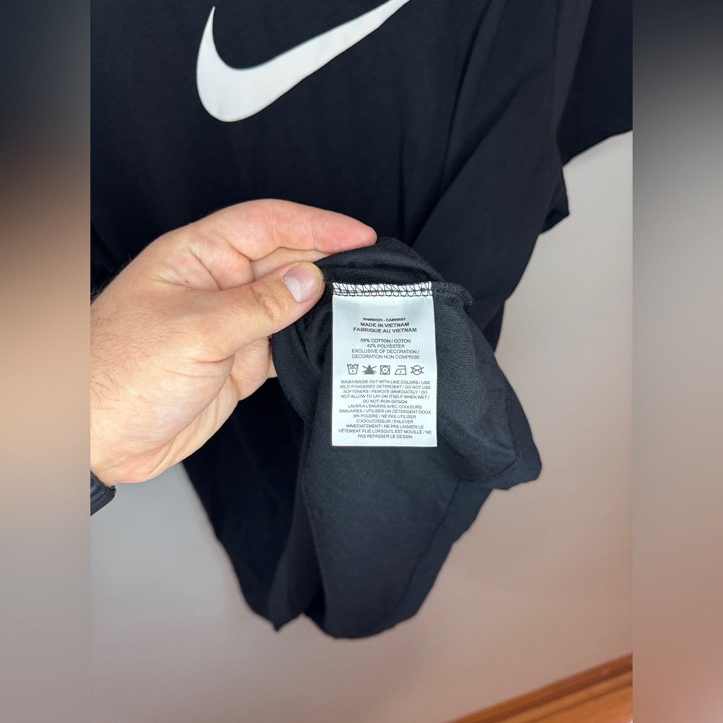 Pre-Owned XL Nike Dri-Fit The Nike Tee Black Graphic Logo T-Shirt