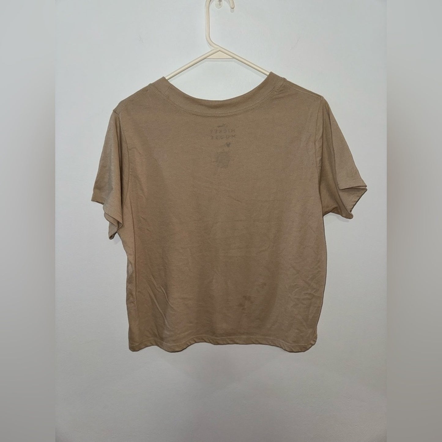 Pre-Owned LG Disney Tan Mickey Mouse Graphic T-shirt