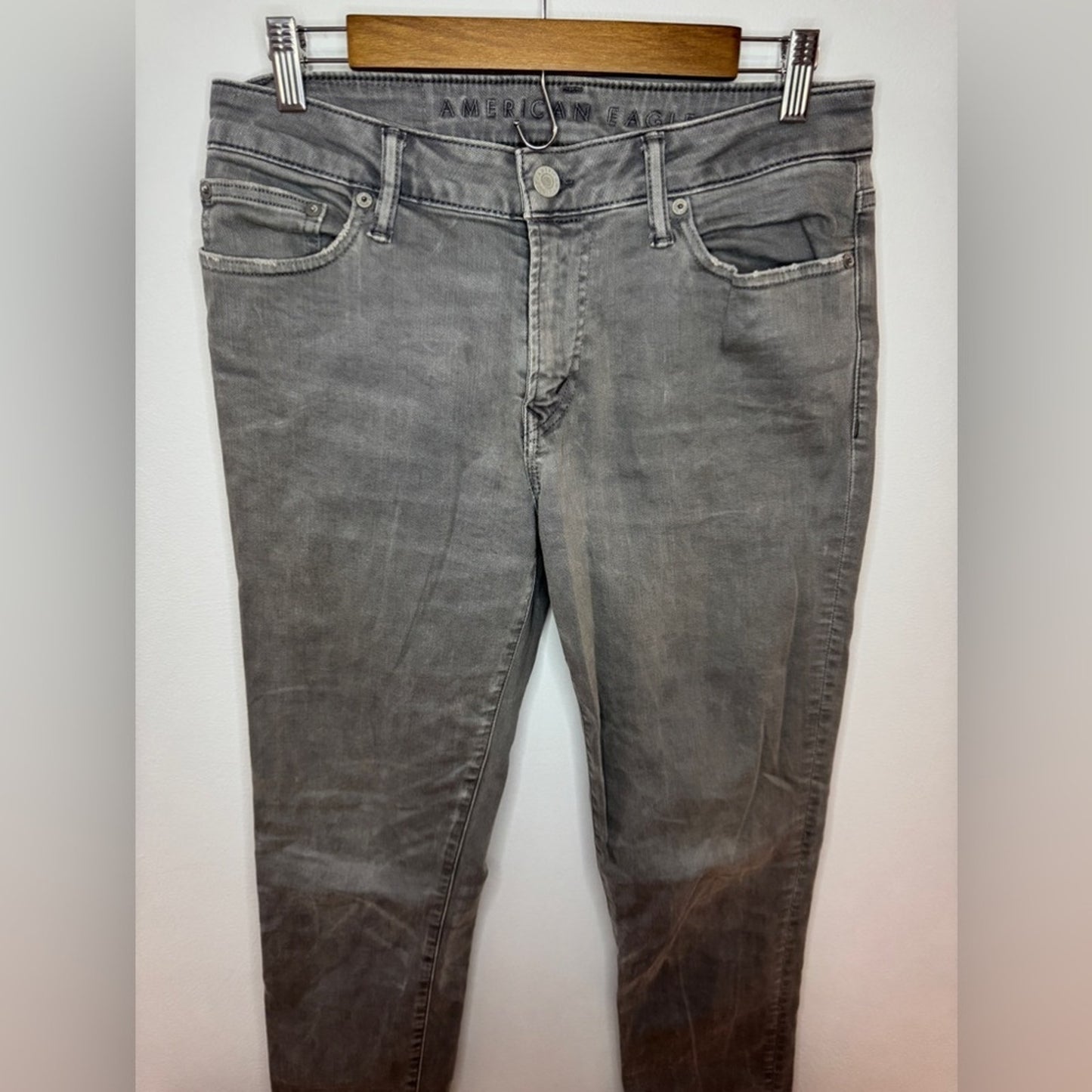 Pre-Owned W30xL34 American Eagle Grey Slim Jeans