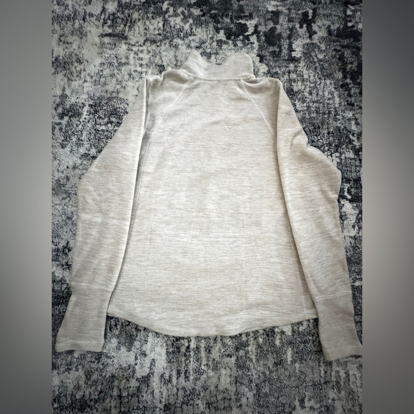 Pre-Owned MD St. John’s Bay Cream Quarter Zip Fleece Jacket