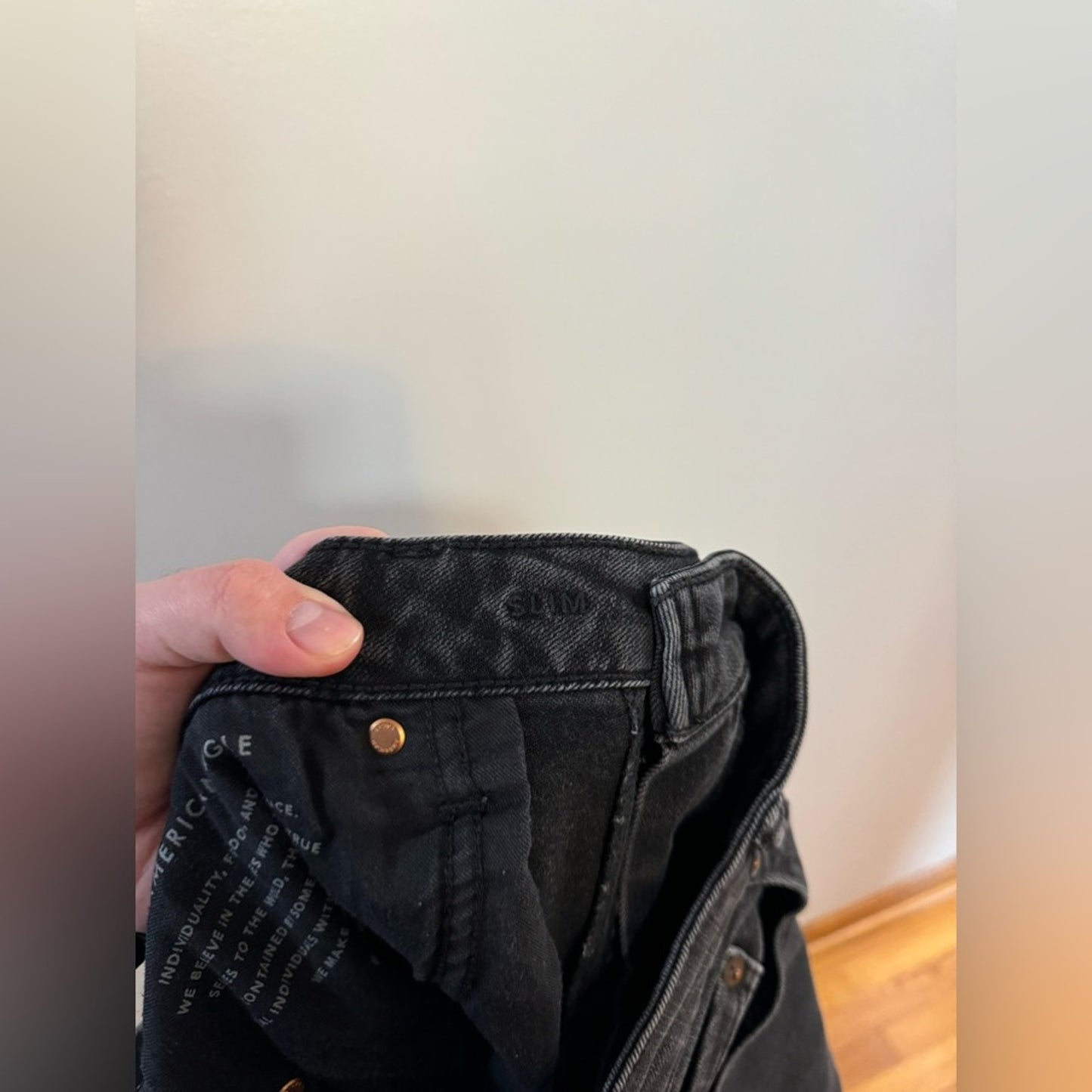 Pre-Owned W36xL30 American Eagle Black Slim Jeans