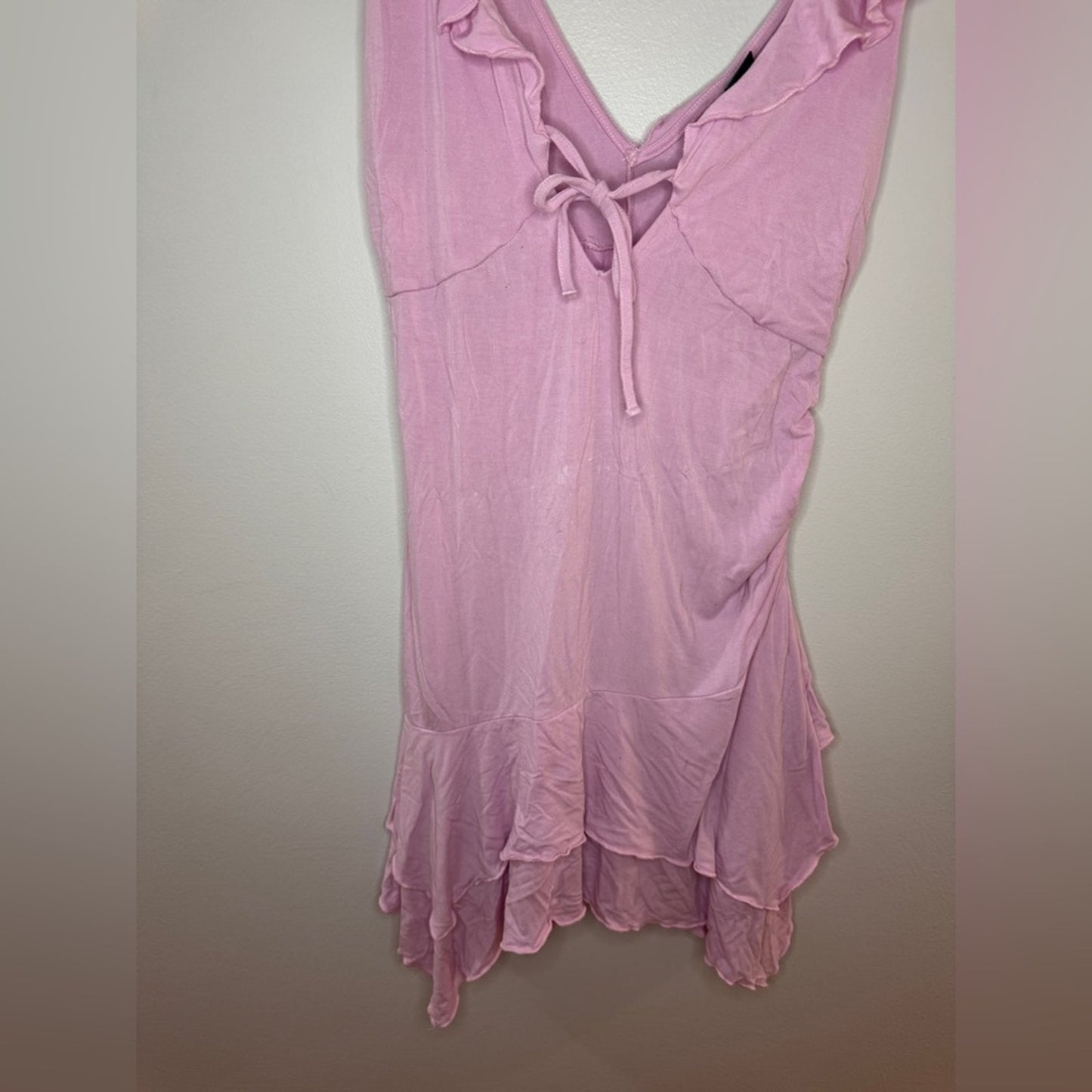 Pre-Owned SM Wild Fable Pink Front Tie Dress