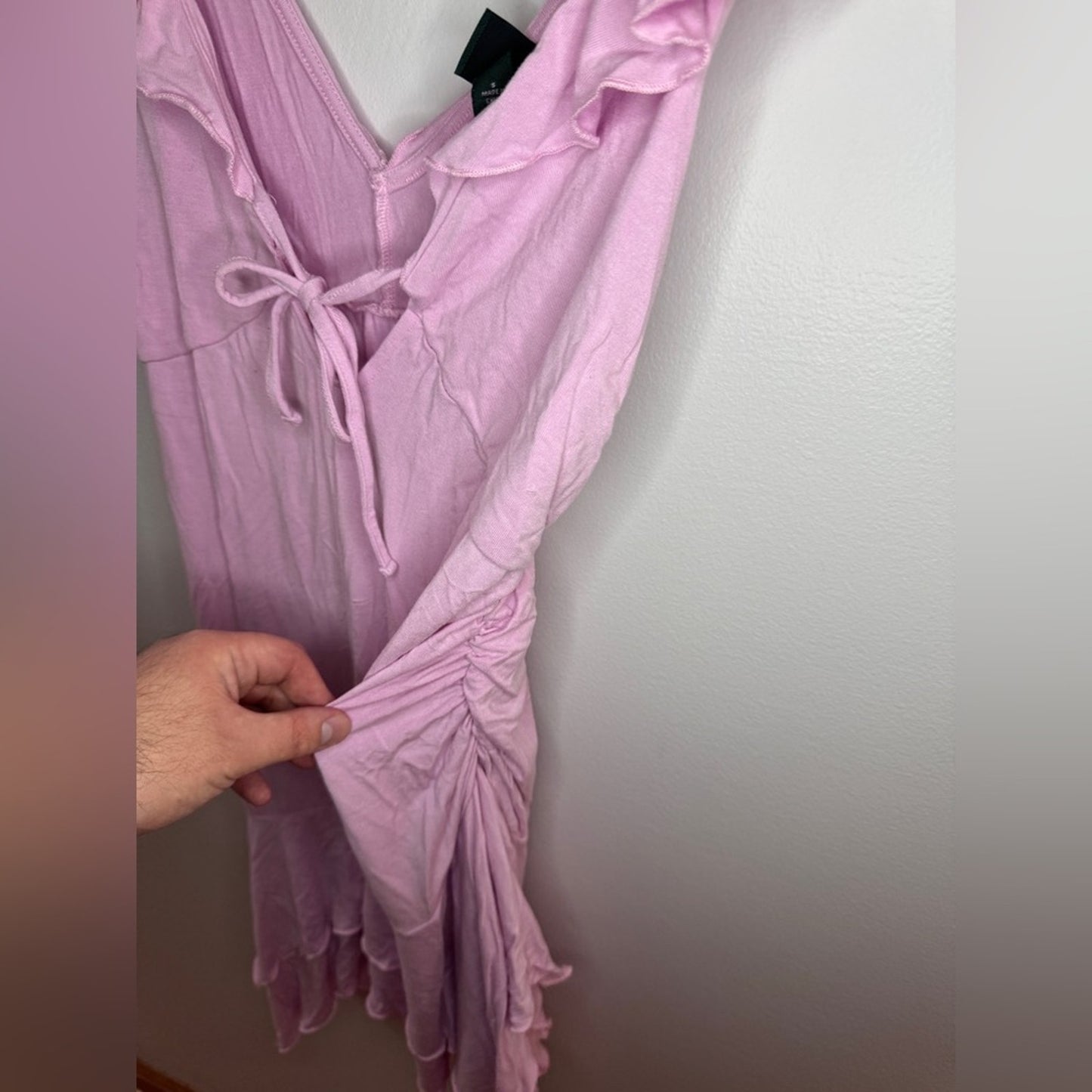 Pre-Owned SM Wild Fable Pink Front Tie Dress
