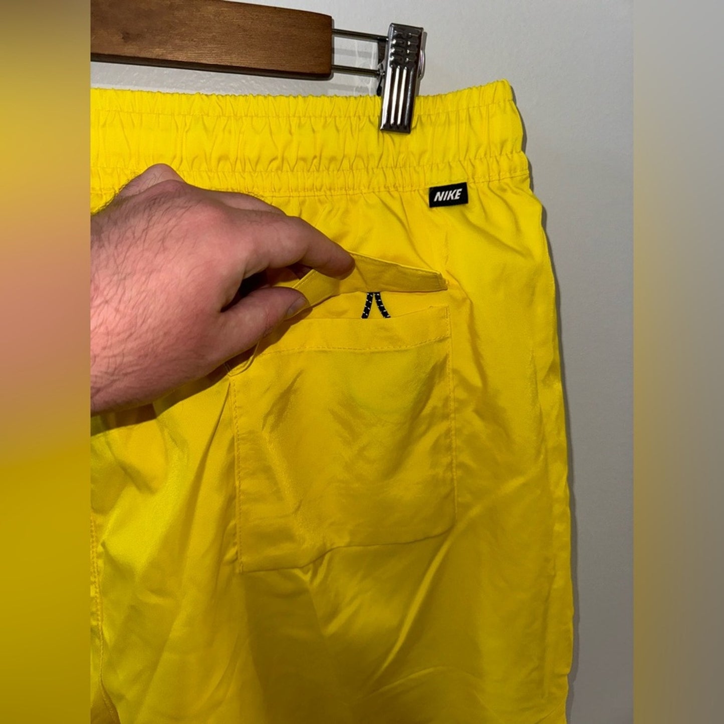 NWT XL Nike Yellow Club Woven Short 6” Inseam