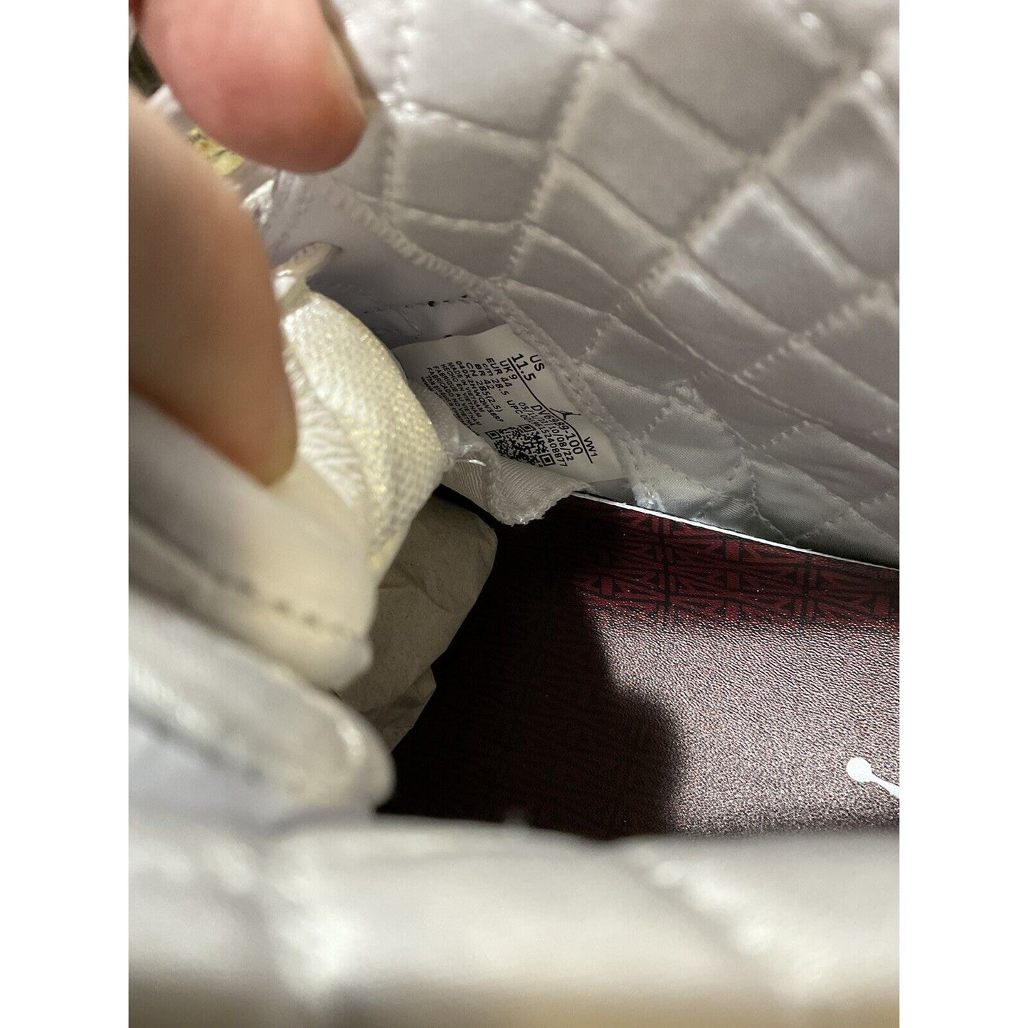 DS Air Jordan 12 Retro A Ma Maniére White Burgundy Women’s Size 11.5 Men’s 10