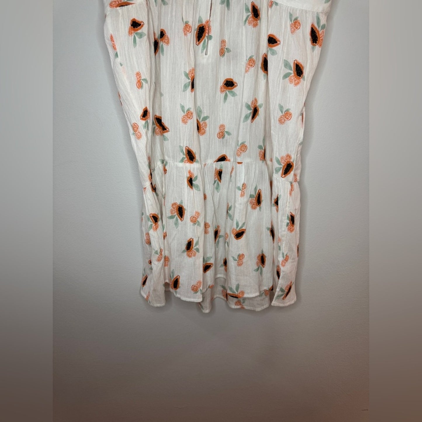 NWT MD LOFT Beach White Tie Top Dress