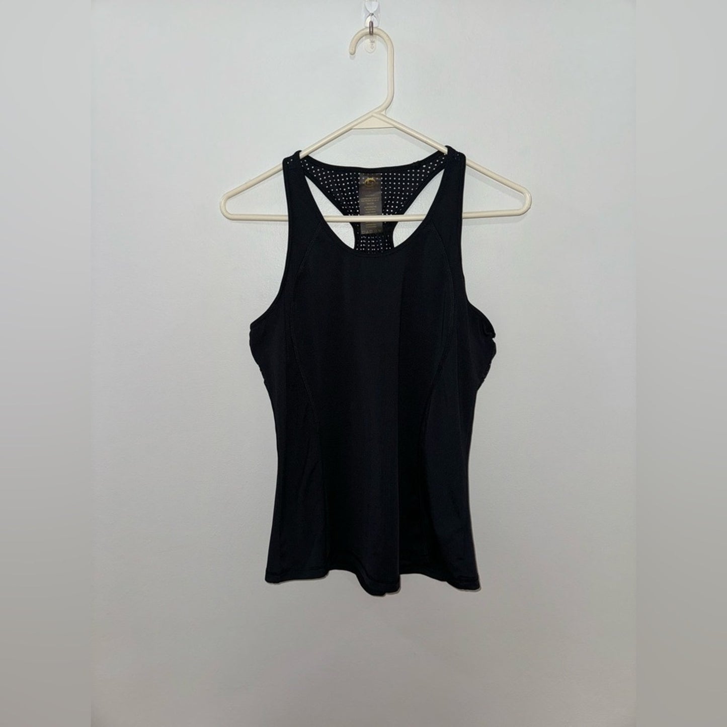 Pre-Owned MD Shape Black Athletic Tank Top