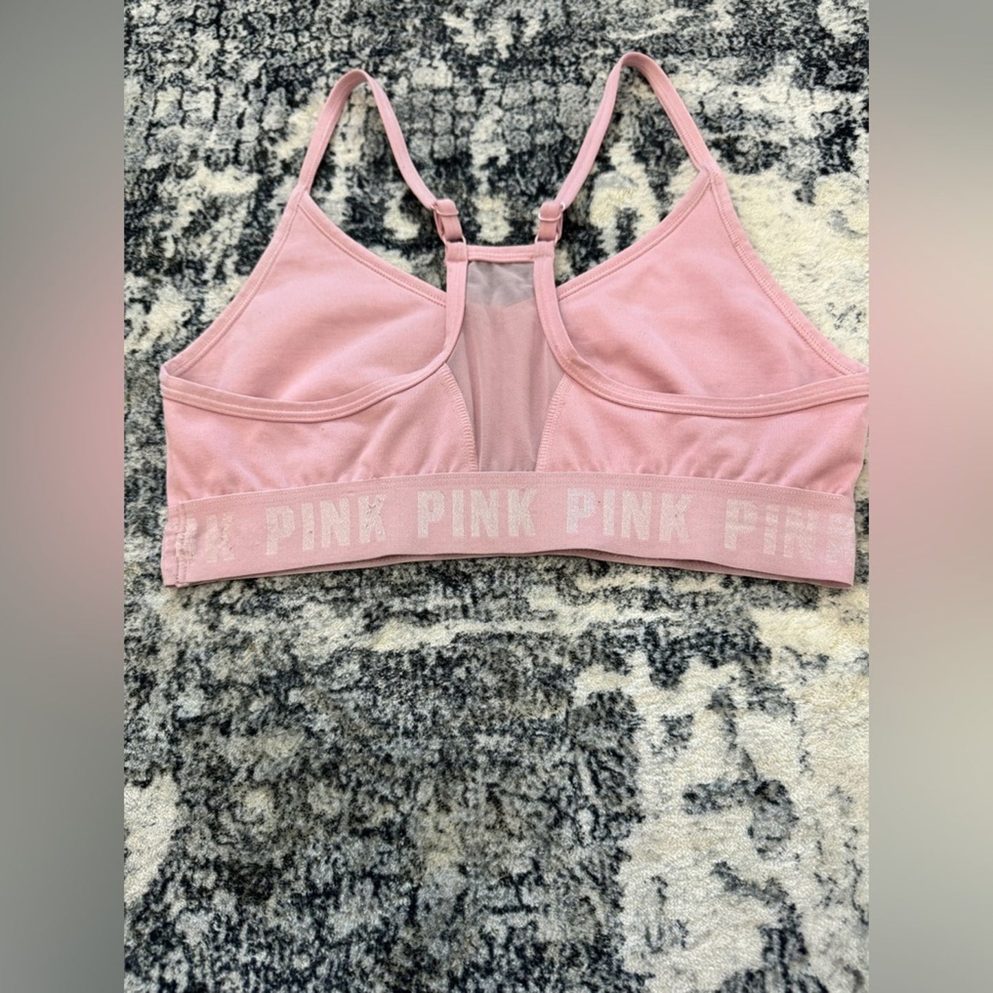 Pre-Owned SM PINK Victoria’s Secret Pink Logo Sports Bra
