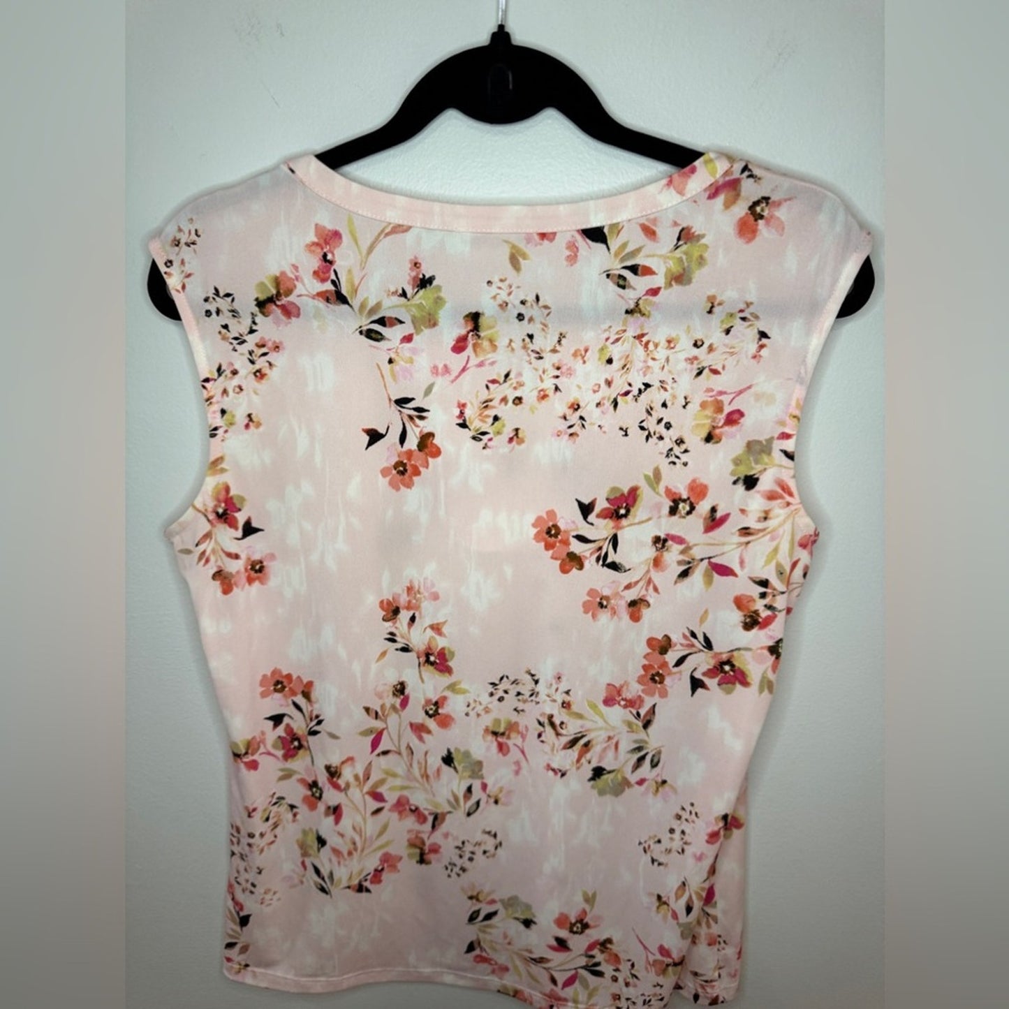 Pre-Owned MD Calvin Klein Pink Floral Print Tank Top