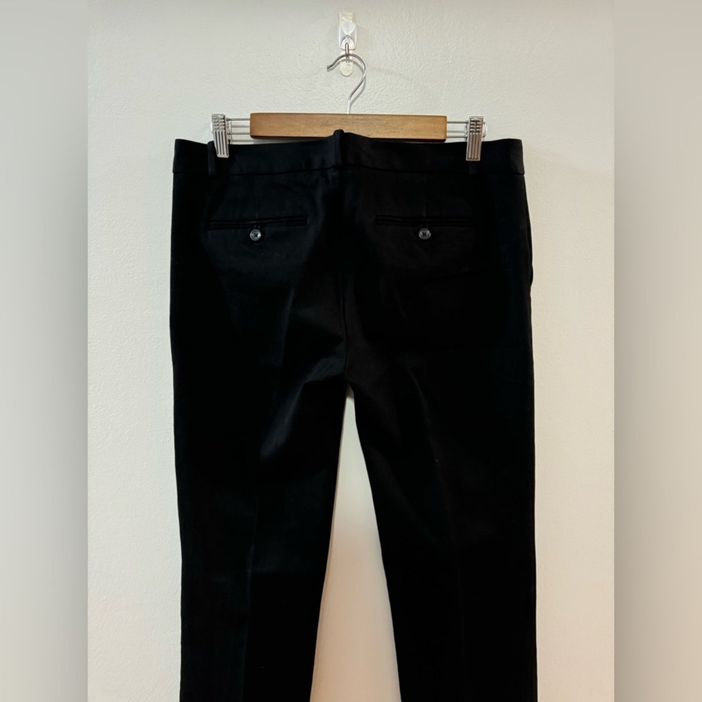 Pre-Owned Size 8 Regular Gap Black True Straight Dress Pants