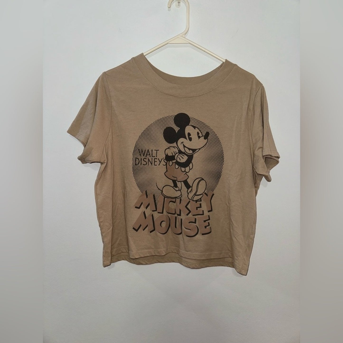Pre-Owned LG Disney Tan Mickey Mouse Graphic T-shirt