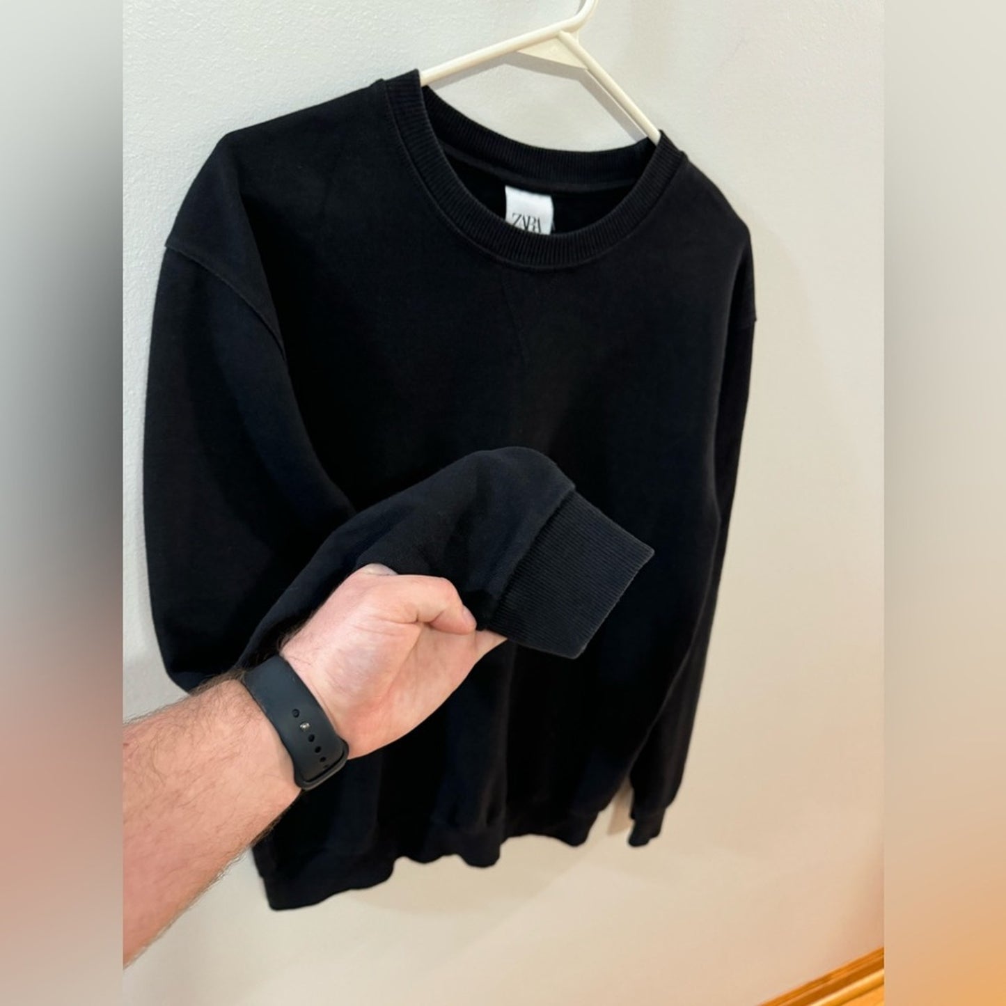 Pre-Owned MD Zara Black Crewneck Sweatshirt