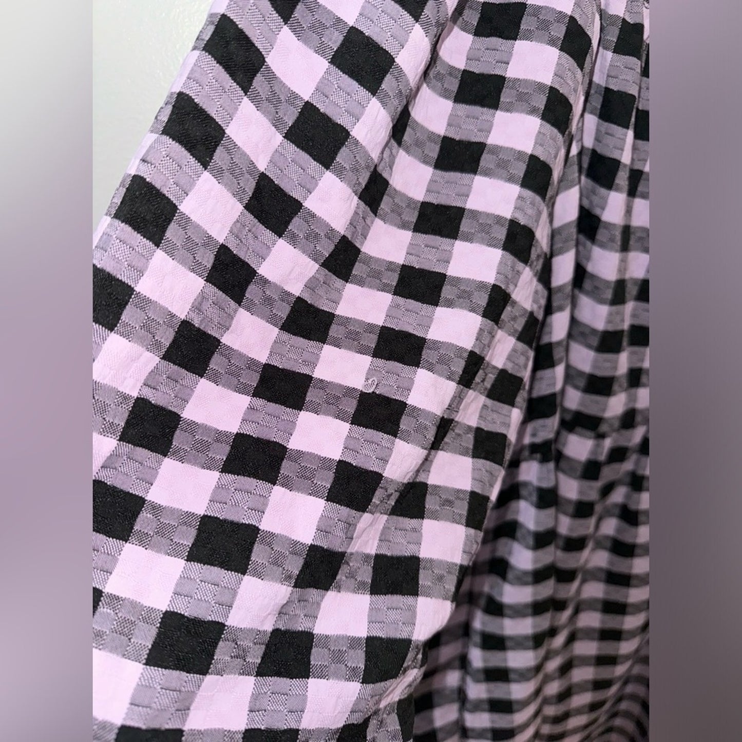 NWT LG Wild Fable Black/Pink Checker Print Dress