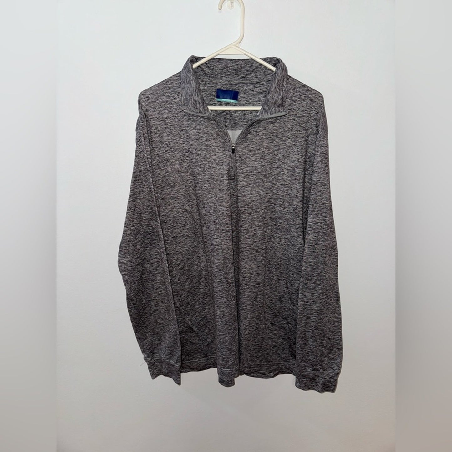 Pre-Owned LG Jack Nicklaus Heather Grey Athletic Quarter Zip Jacket