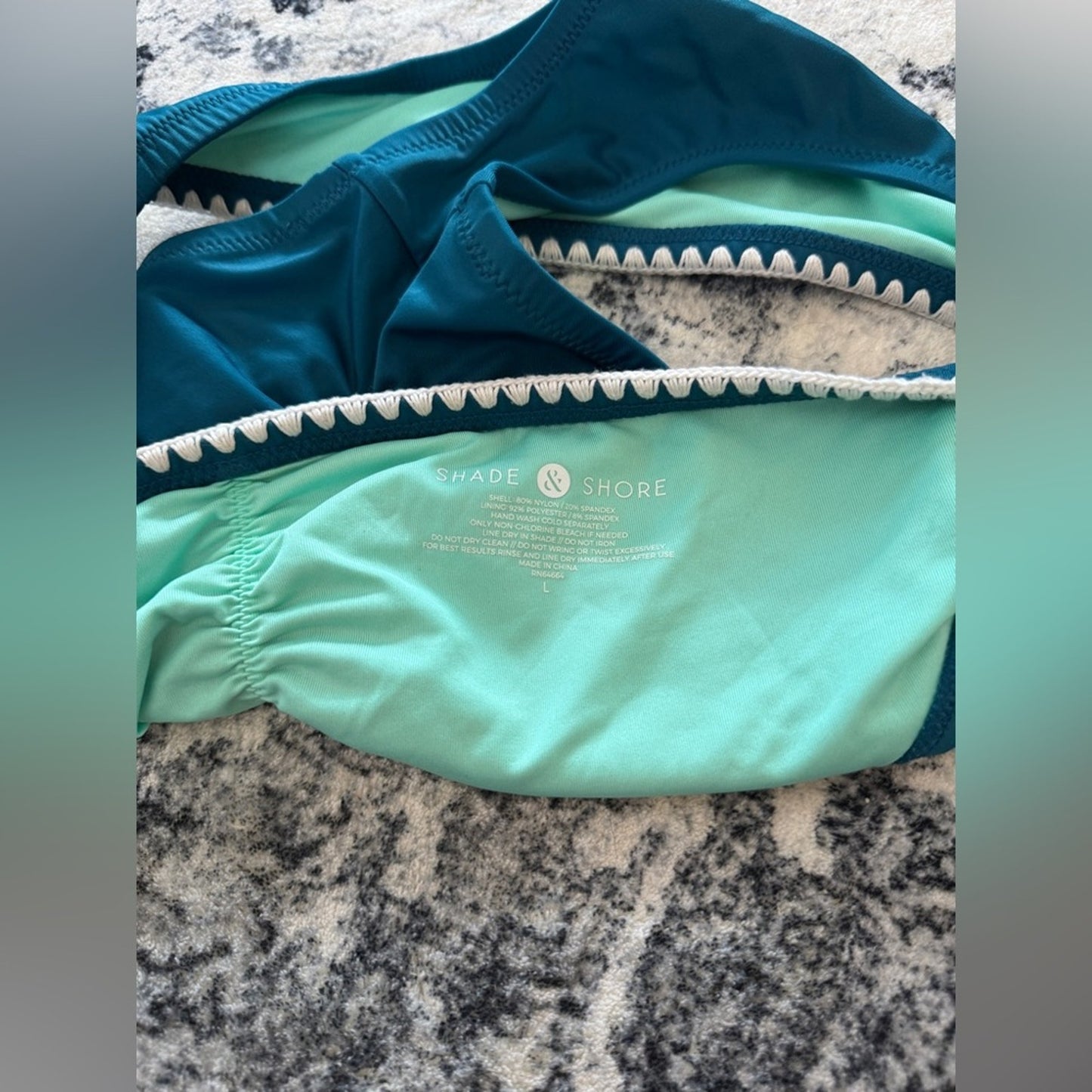 Pre-Owned LG Shade & Shore Blue Bikini Bottom