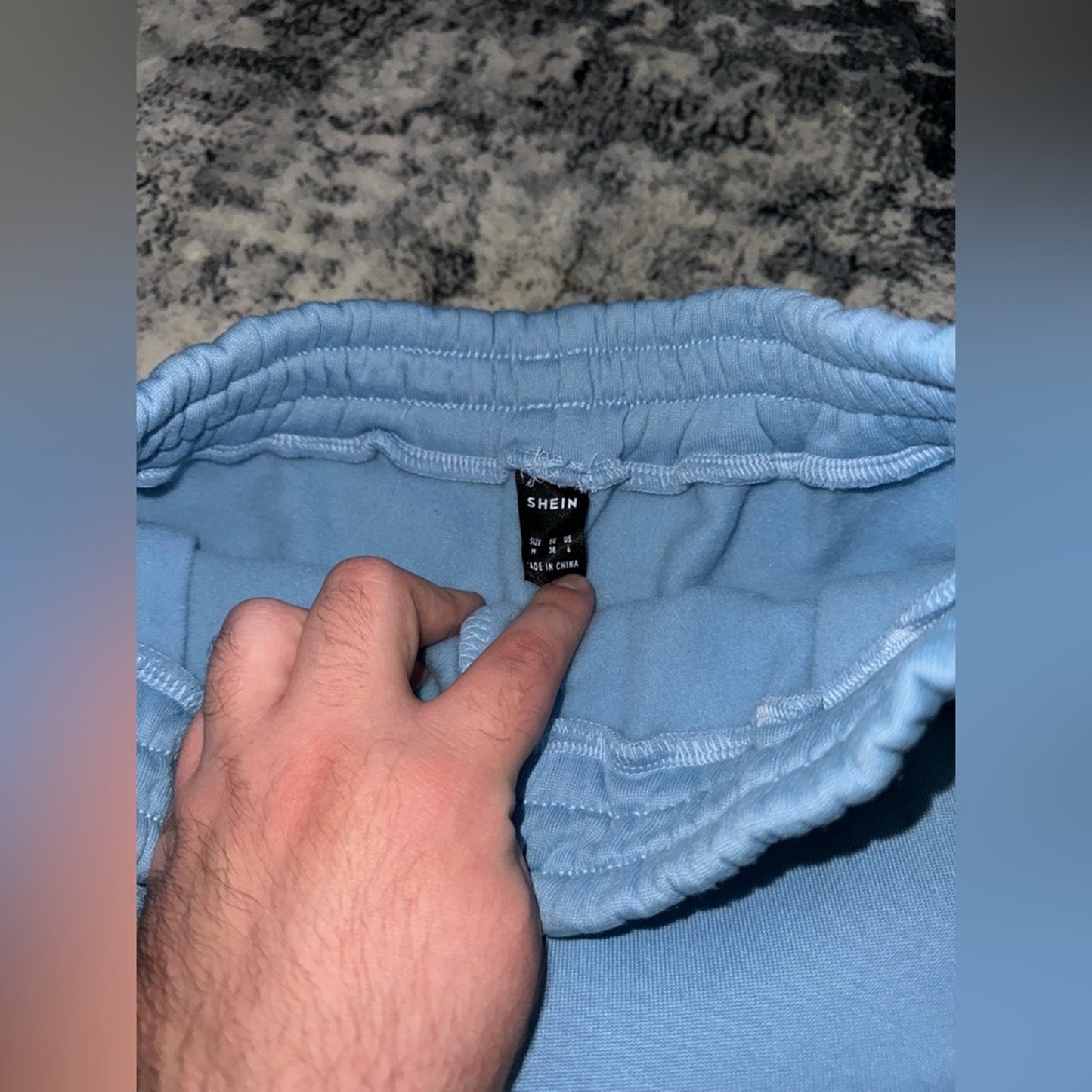Pre-Owned Size 6 SHEIN Blue Fleece Shorts