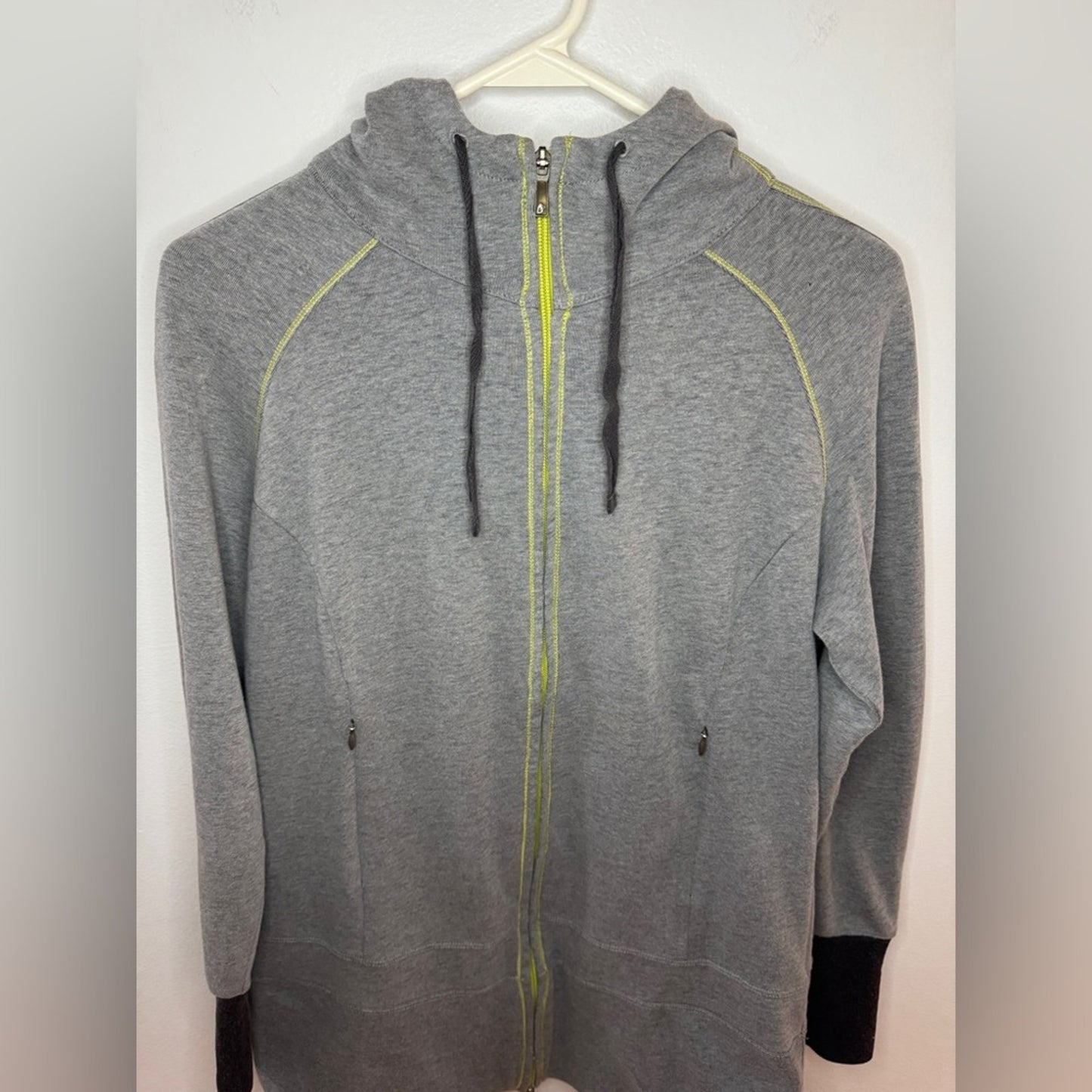 Pre-Owned LG Columbia Heather Grey Zip-Up Hoodie