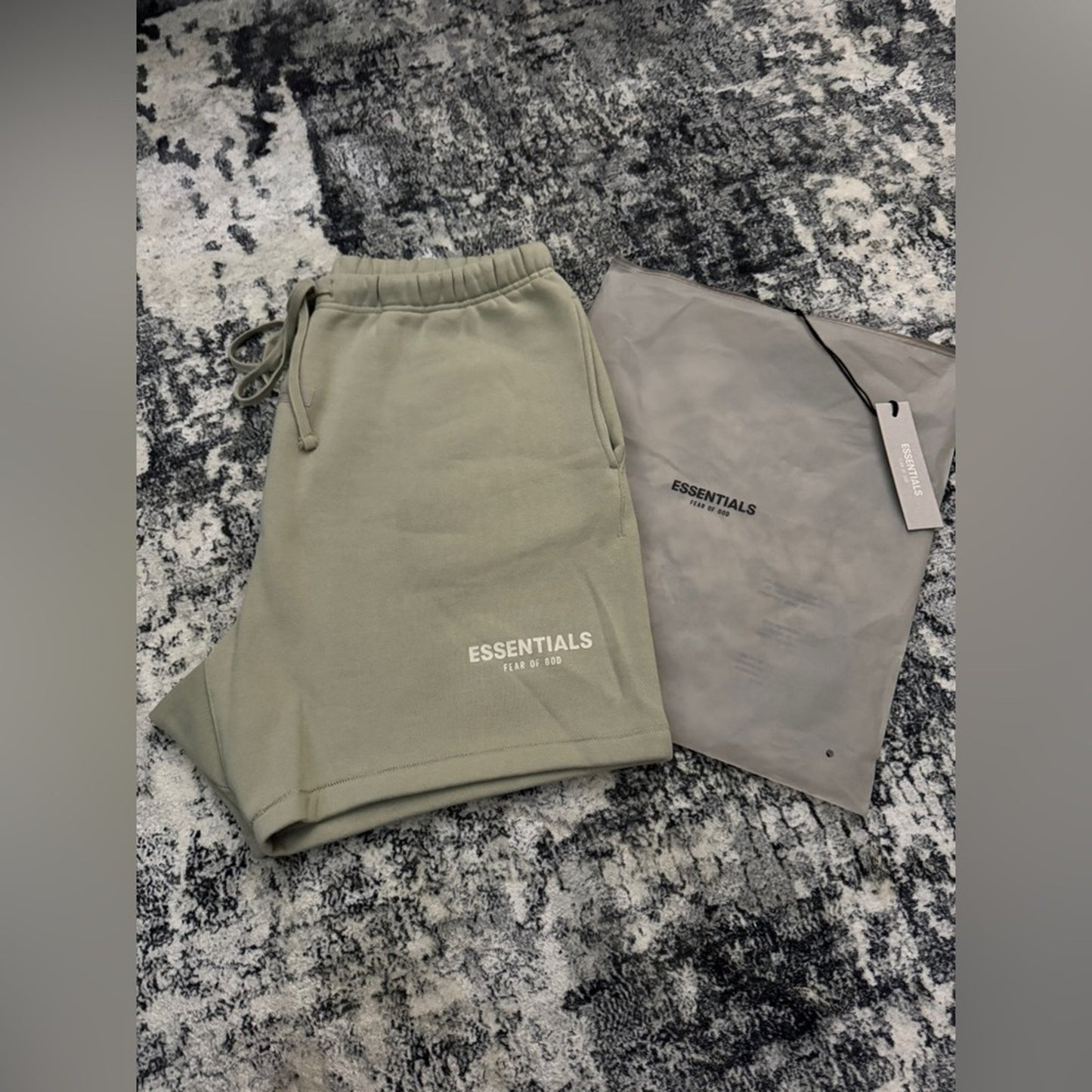 Pre-Owned XL Fear of God Essentials Seafoam Sweatshorts