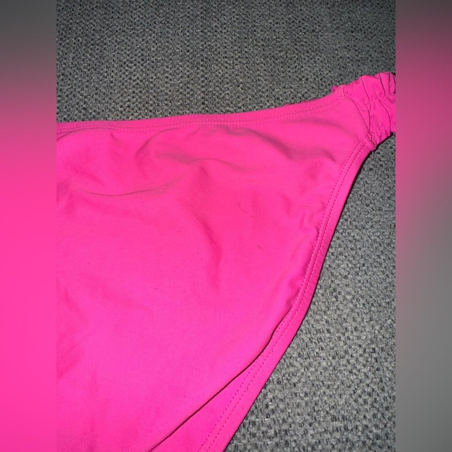 Pre-Owned LG Arizona Jean Co Pink Scrunch Bikini Bottom
