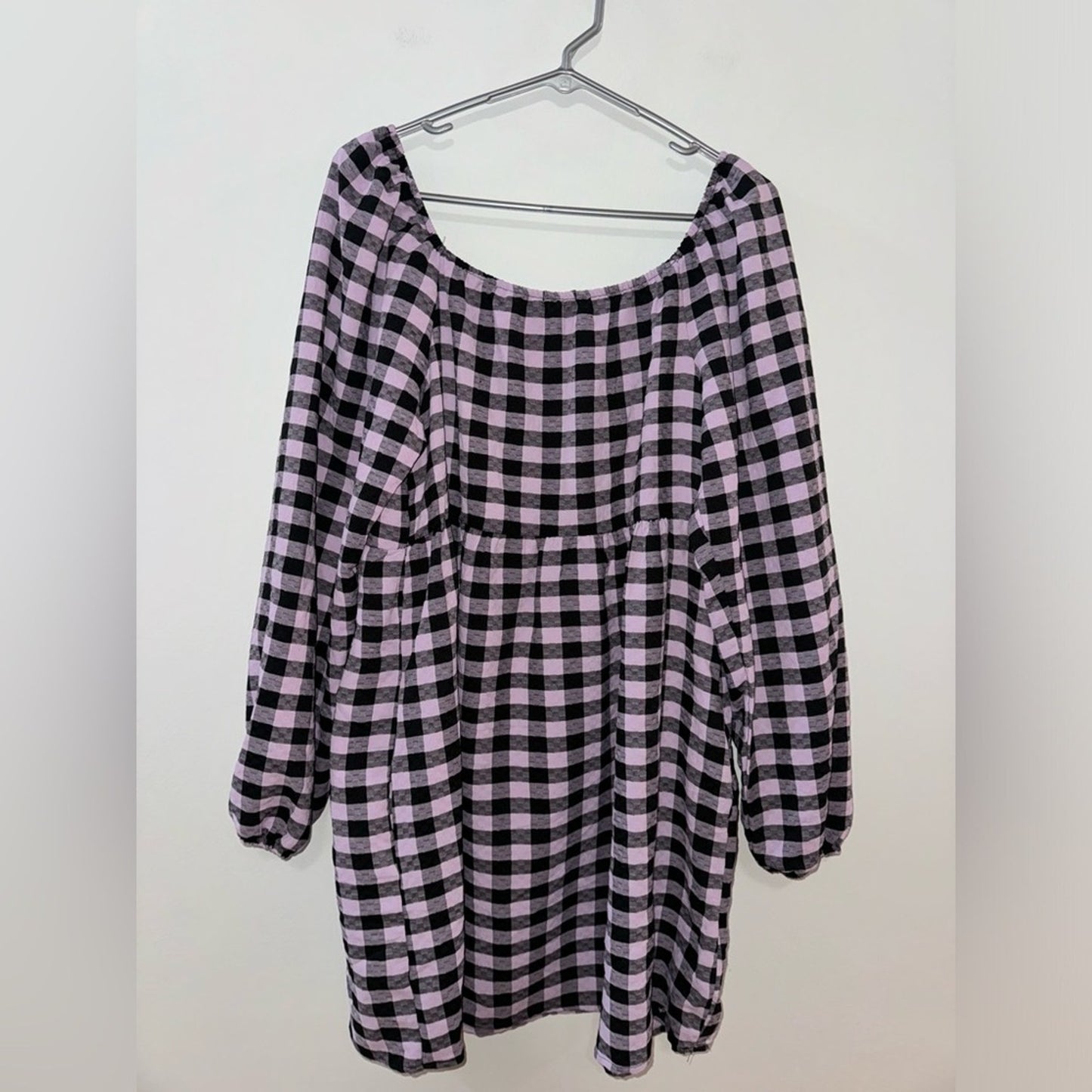 NWT LG Wild Fable Black/Pink Checker Print Dress