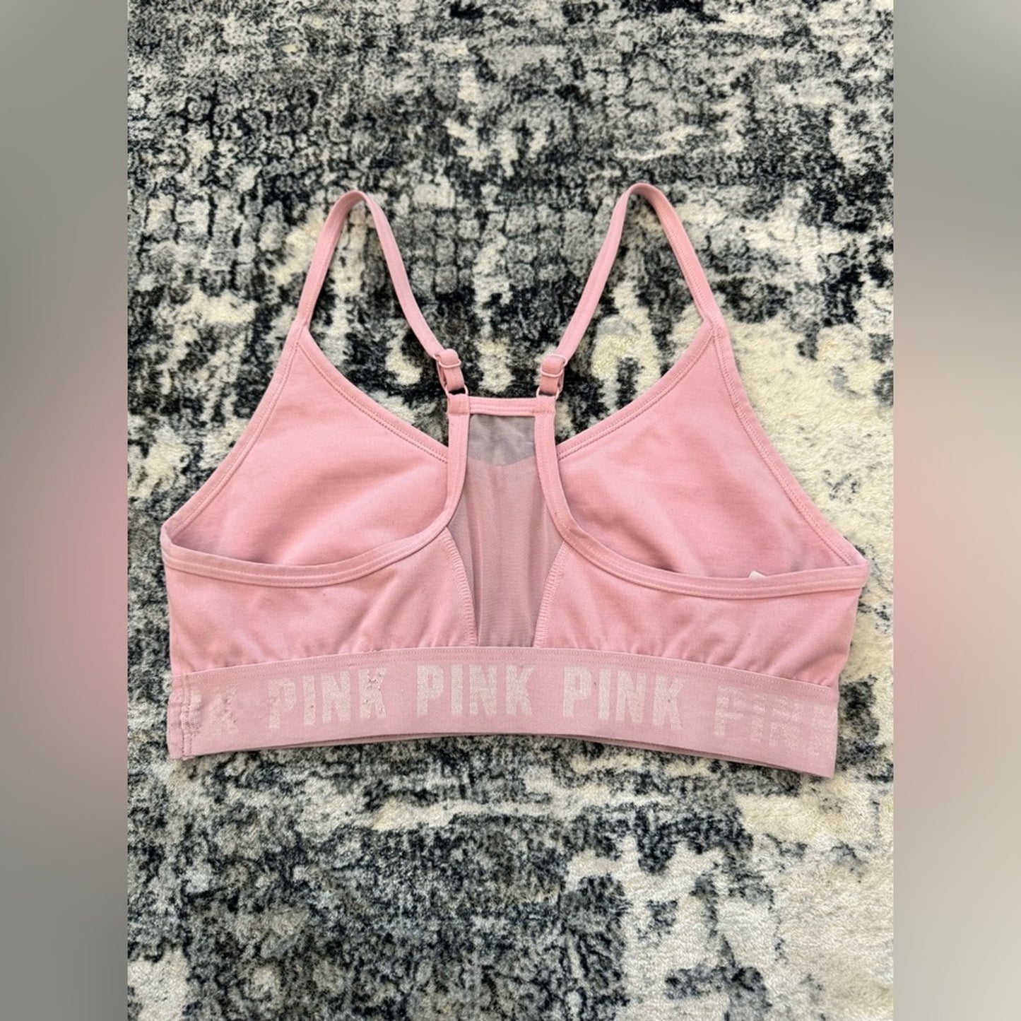 Pre-Owned SM PINK Victoria’s Secret Pink Logo Sports Bra