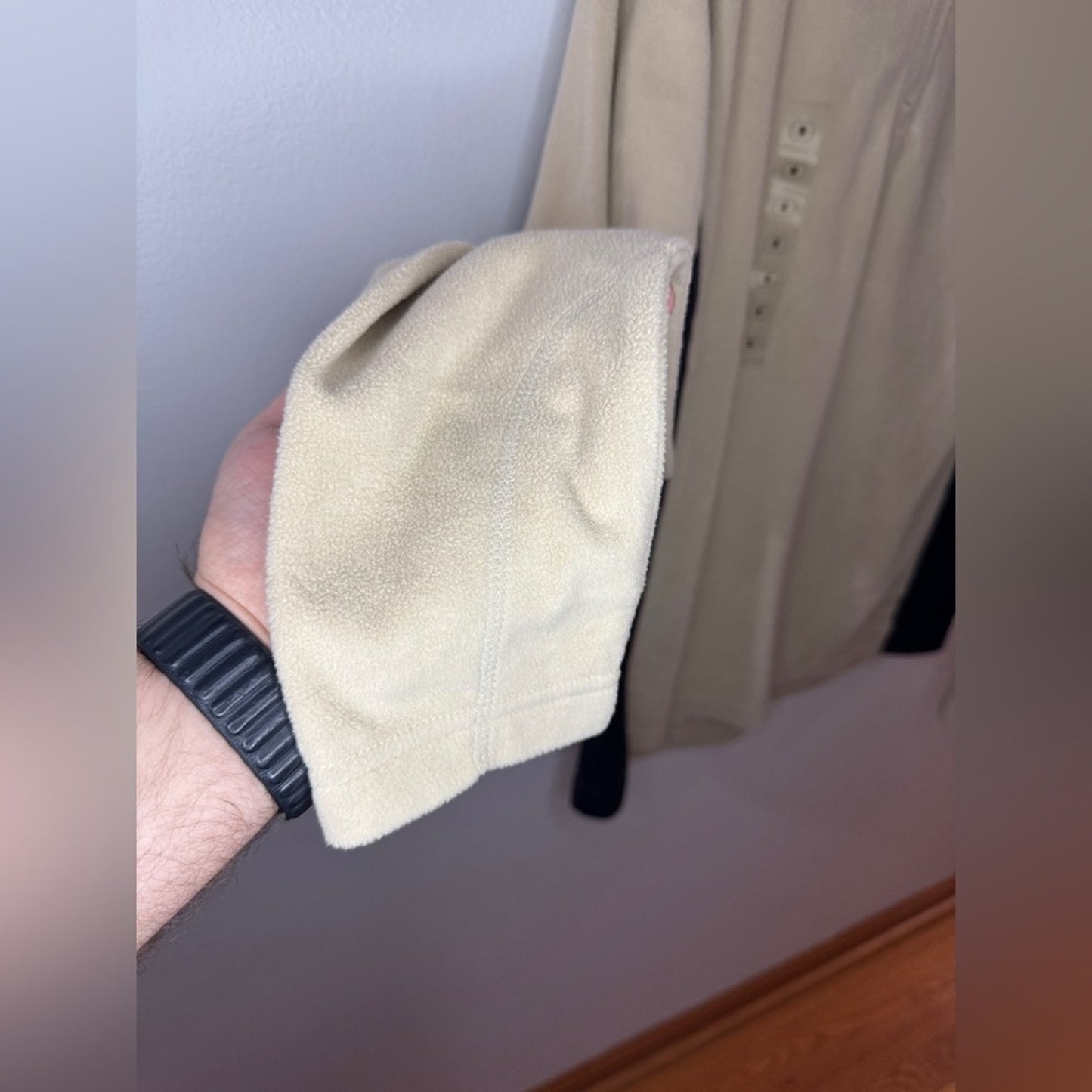 NWT MD Columbia Tan and Black Pin Ridge Half Zip Pullover Jacket